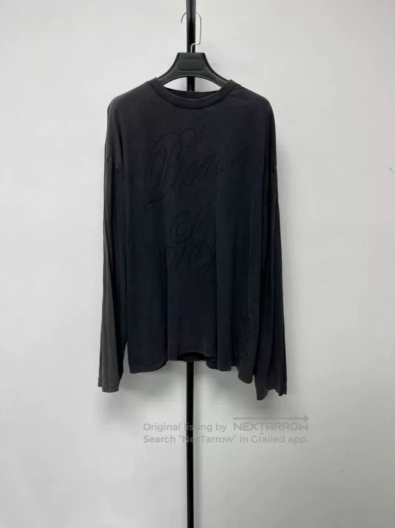 Acne Studios Acne Studios Letter print faded spicy girl round neck long Size L / US 10 / IT 46 - 1 Thumbnail