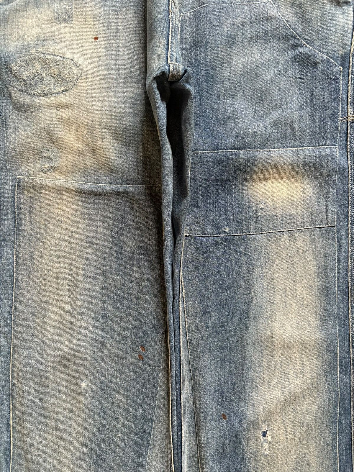 Japanese Brand Vintage Japanese Brand Patches Faded Wash Baggy Jeans Size US 30 / EU 46 - 5 Thumbnail