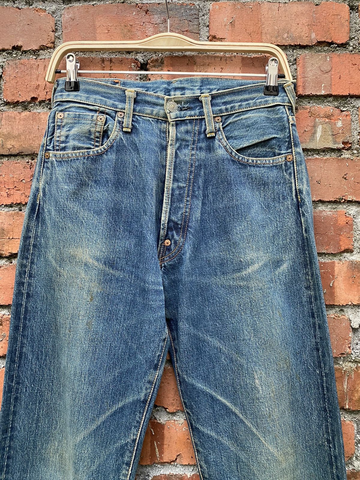 Japanese Brand × Vintage size 29x32.5 super rare EVIS redline vintage denime Size US 29 - 3 Thumbnail