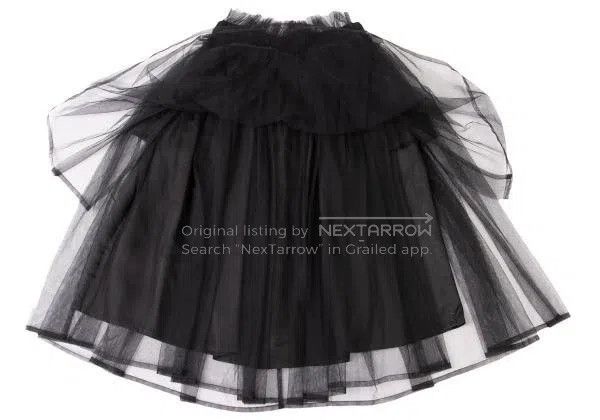 Comme des Garcons Comme Des Garcons size M Black Retro Tulle Skirt Size 22" - 6 Thumbnail