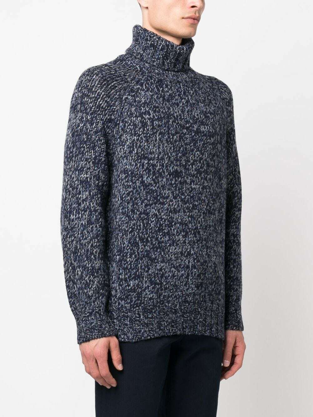 Brunello Cucinelli o1y0526 Turtleneck Sweater in Navy Blue Size US L / EU 52-54 / 3 - 2 Thumbnail