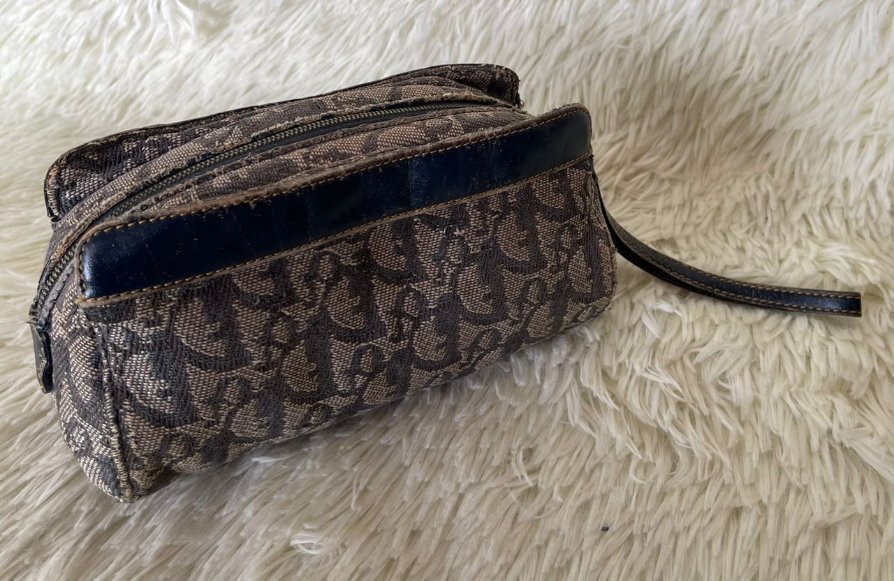 Christian Dior Monsieur × Vintage Christian Dior Trotter Toiletry Pouch Clutch Bag Size ONE SIZE - 6 Thumbnail