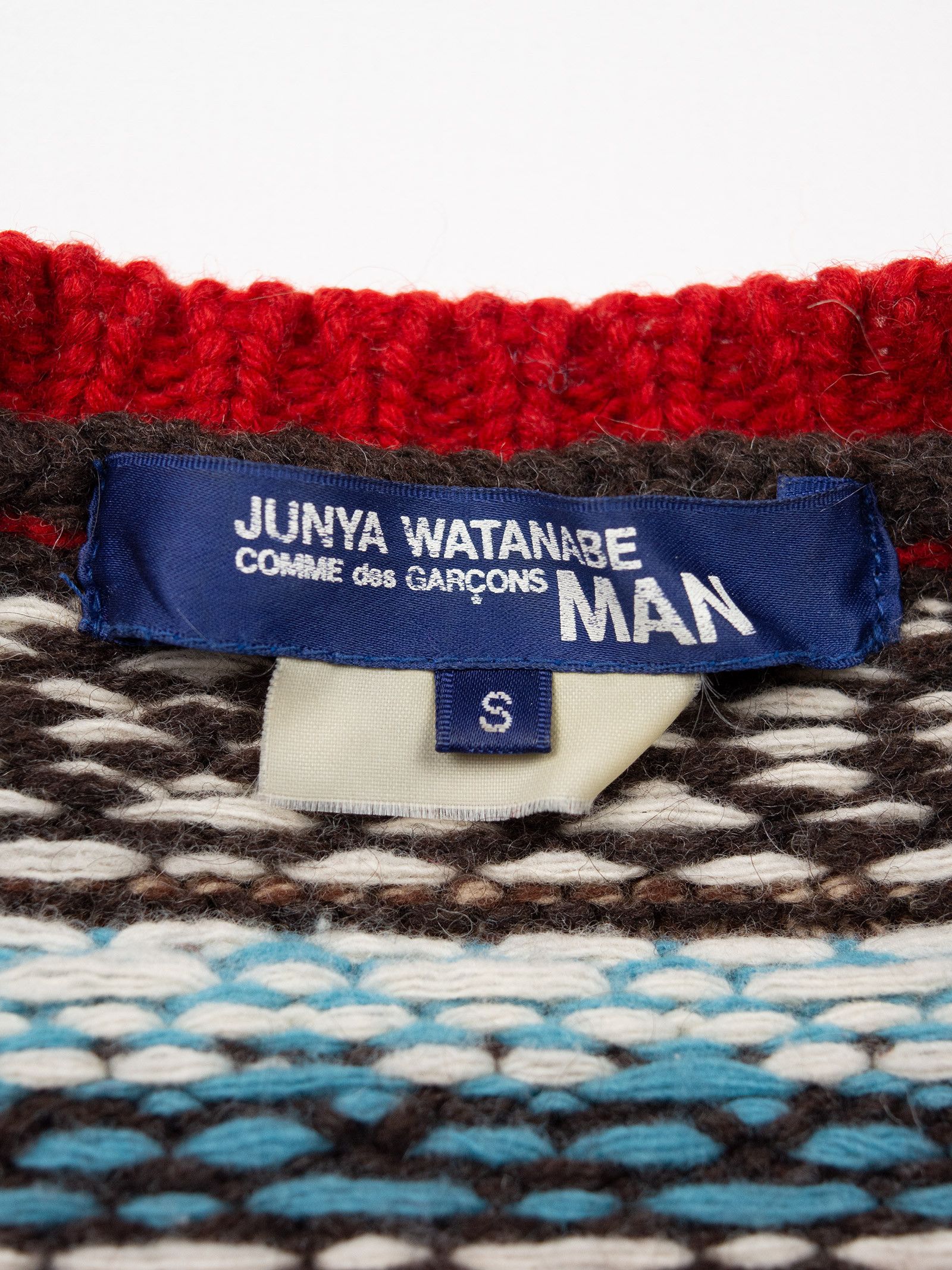 Junya Watanabe Junya Watanabe MAN - A/W 2003 - fair isle wool sweater Size US S / EU 44-46 / 1 - 7 Thumbnail