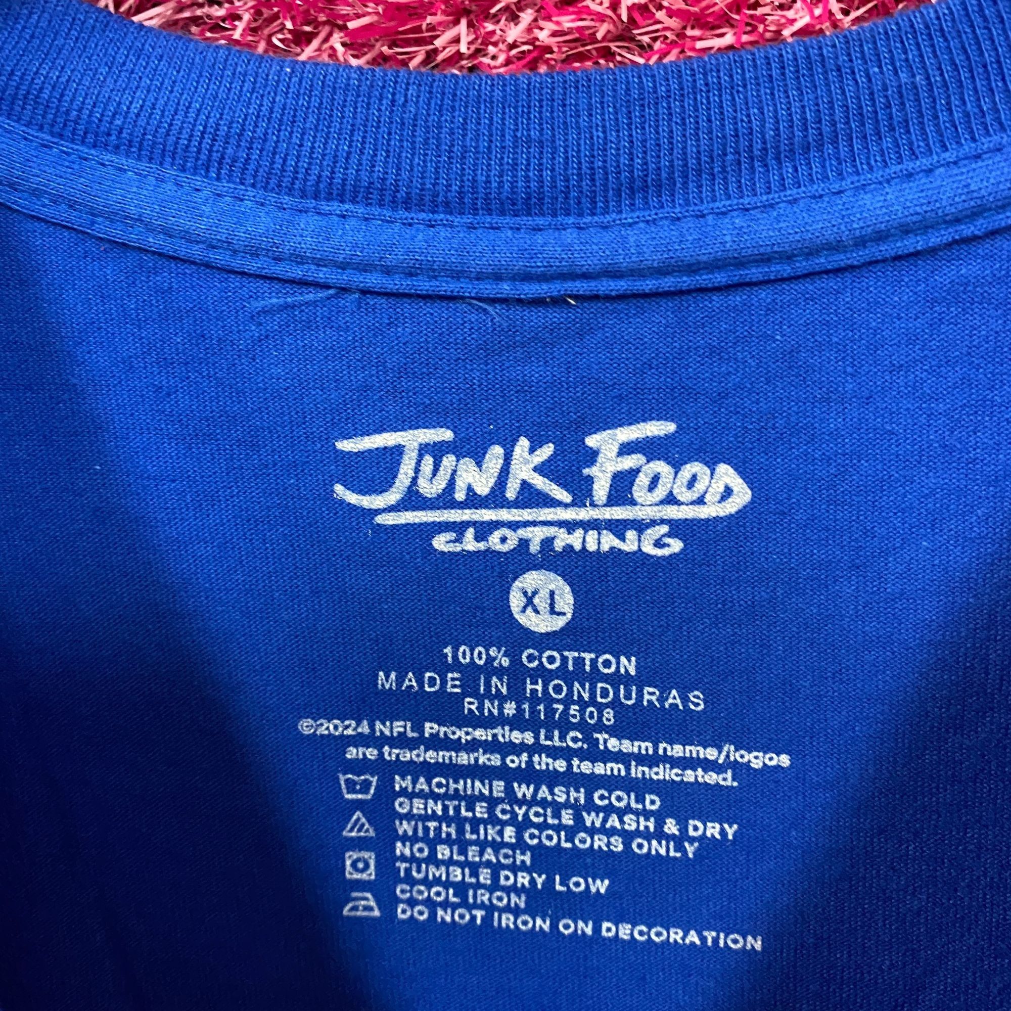 Junk Food Junk Food NFL Buffalo Bills Blue Logo T-Shirt XL Size US XL / EU 56 / 4 - 4 Thumbnail