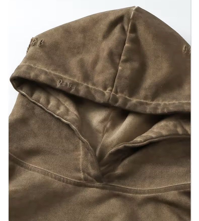 Designer Oversize Washed Y2k Ripped Holes Hoodie Sweatshirt Size US L / EU 52-54 / 3 - 3 Thumbnail