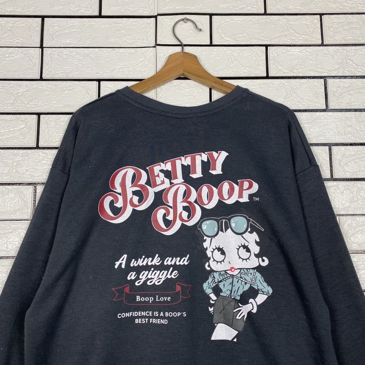 Japanese Brand Vintage Sweatshirt Betty Boop Big Logo Size US M / EU 48-50 / 2 - 10 Thumbnail