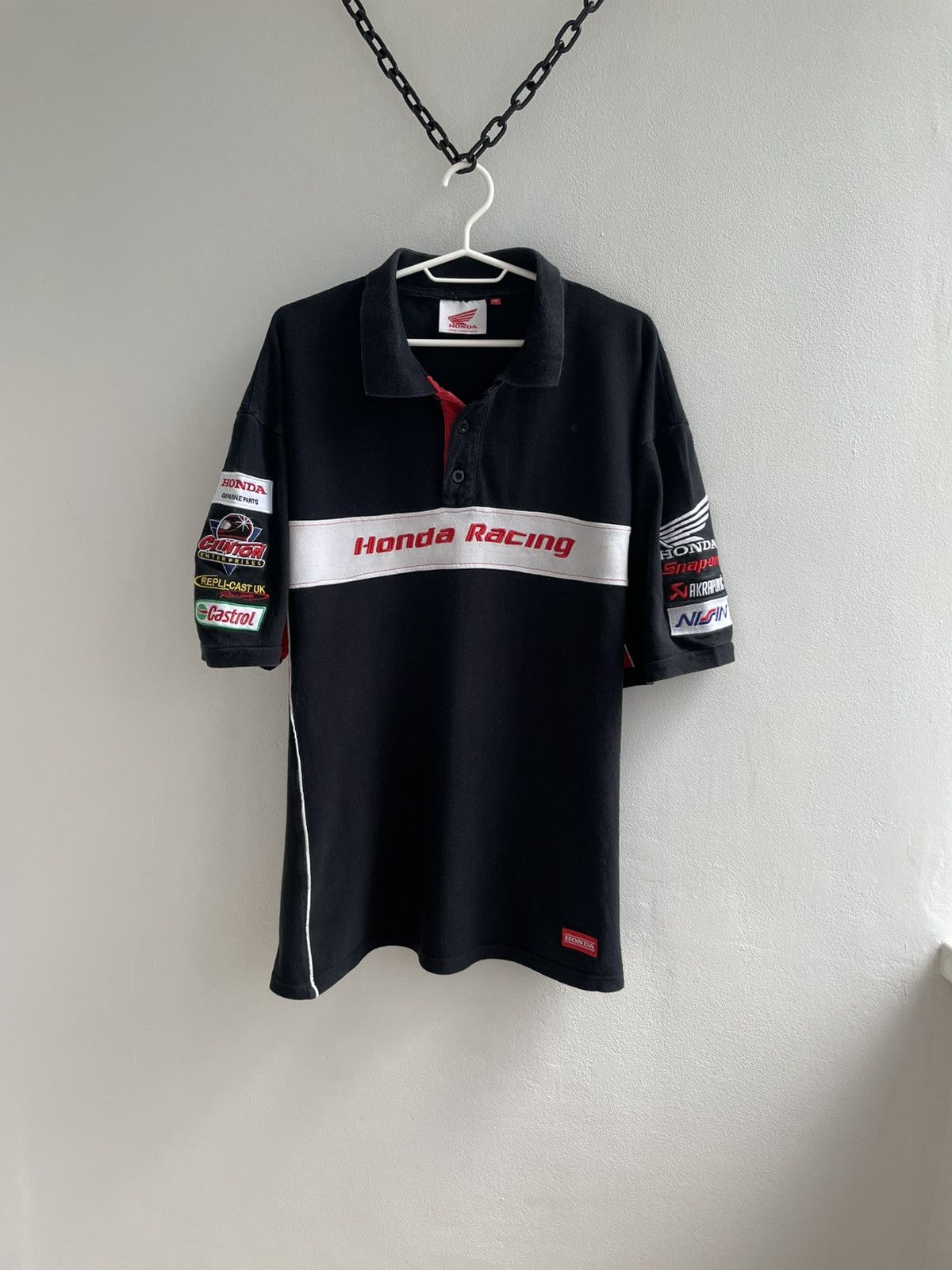 Formula 1 Vintage 90s Honda Racing Polo T Shirt Tee F1 Formula One Size US XXL / EU 58 / 5 - 1 Thumbnail