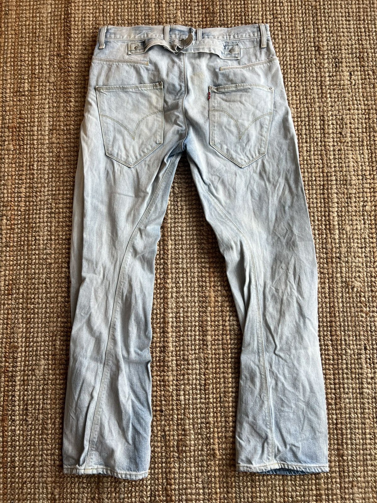 Levi's Levis Engineered Jeans Buckle Back Tag W31 Actual 32x32.5 Size US 31 - 6 Thumbnail