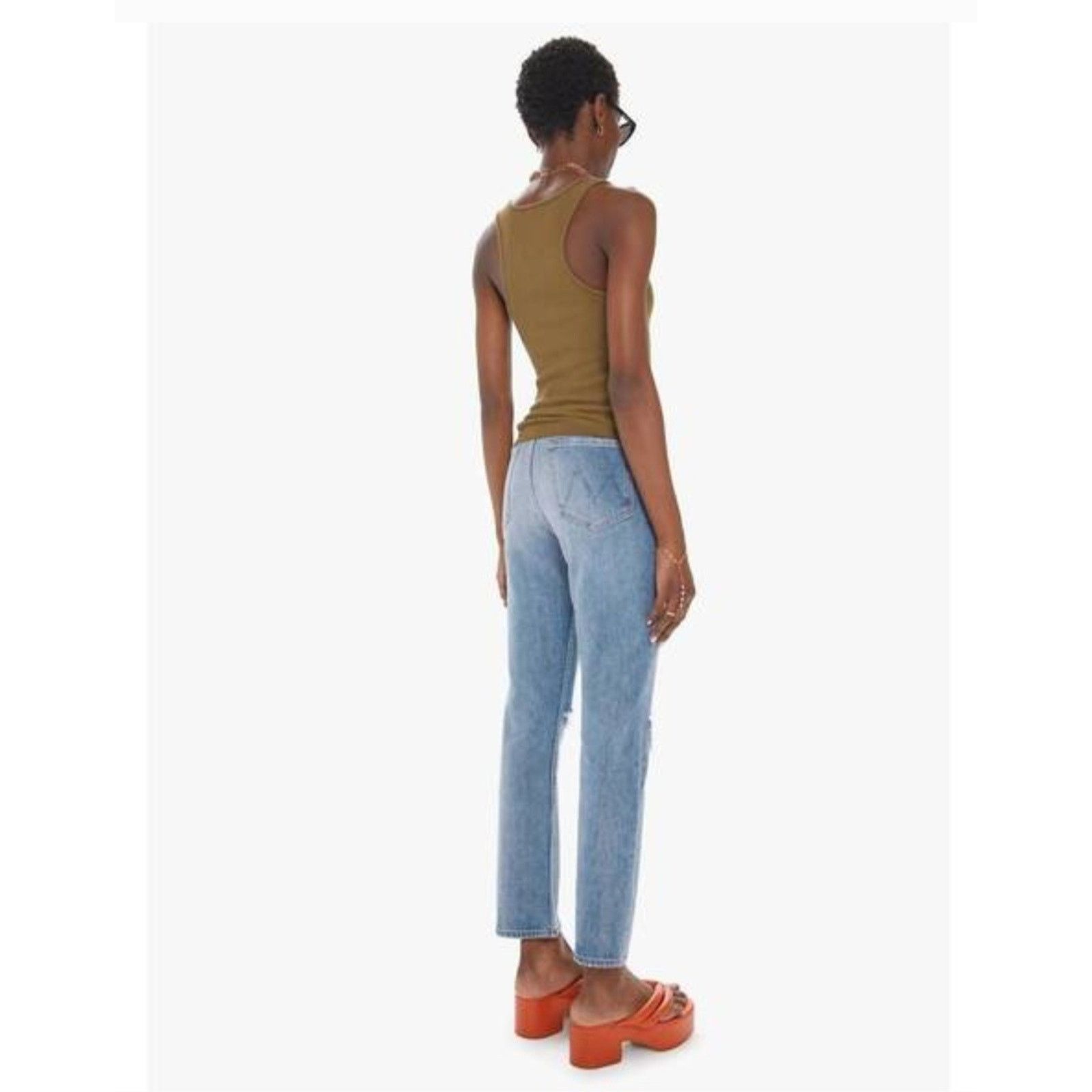 MOTHER Mother Superior High Waisted Rider Flood In Wild And Wicked Size 25" / US 0 / IT 36 - 5 Thumbnail