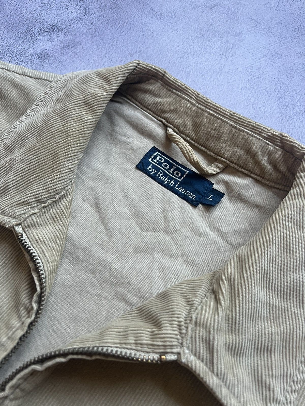 Rare Polo Ralph Lauren Vintage Corduroy Bomber Jacket Size:L