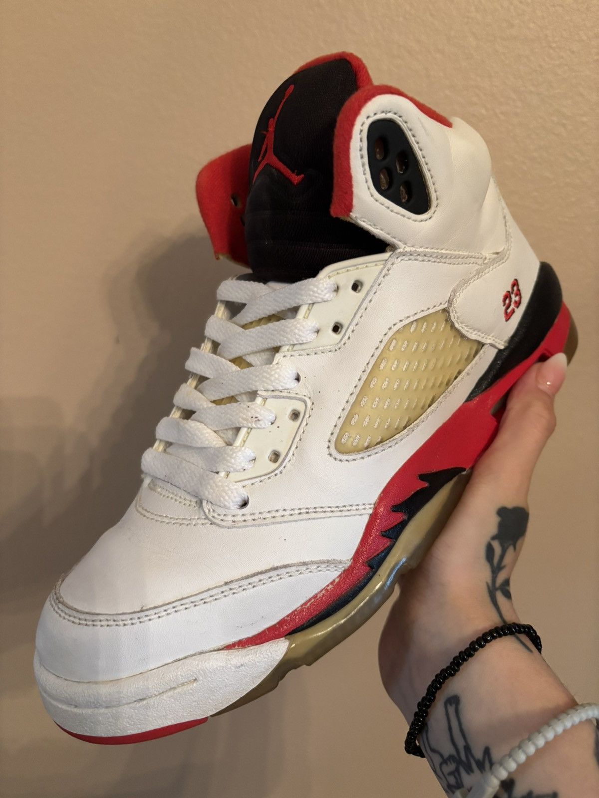 Jordan Brand Air Jordan 5 Retro GS 'Fire Red' 2006 Size US 5 / EU 37 - 1 Thumbnail