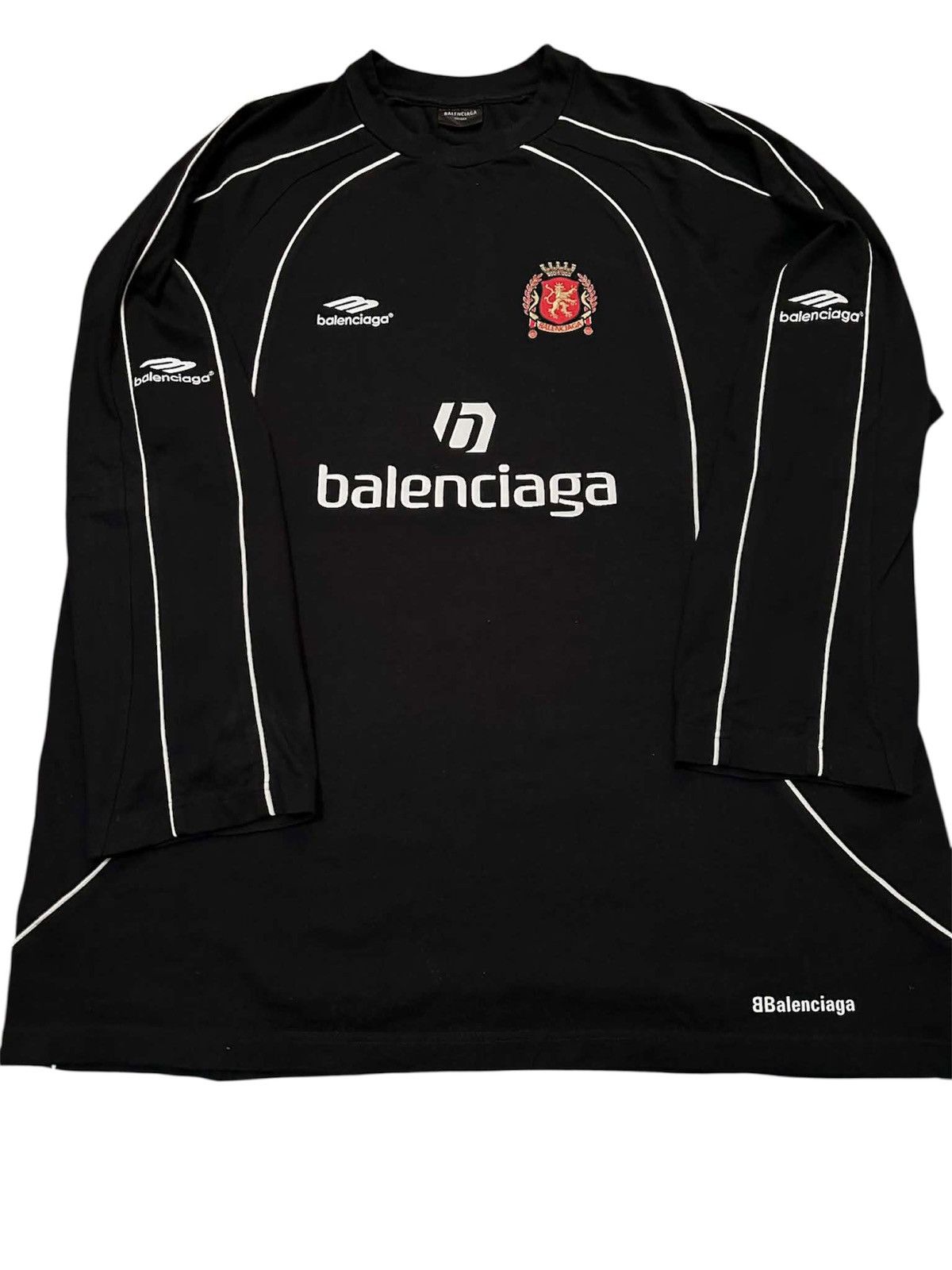 Balenciaga Balenciaga White Soccer Long Sleeve Jersey 