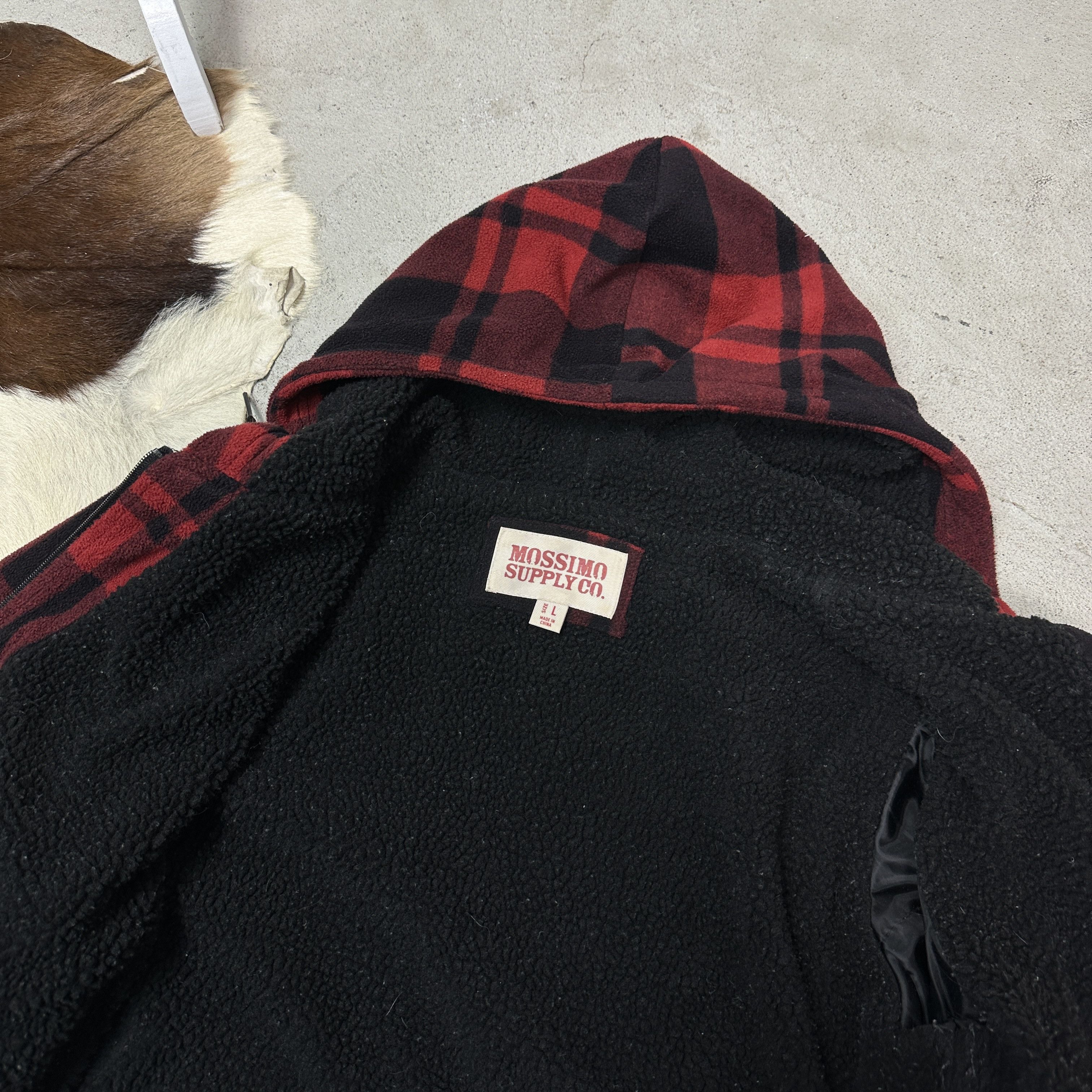 Vintage Vintage Streetwear Skater Tartan Faux-Fur Hoodie Y2K Size US L / EU 52-54 / 3 - 5 Thumbnail