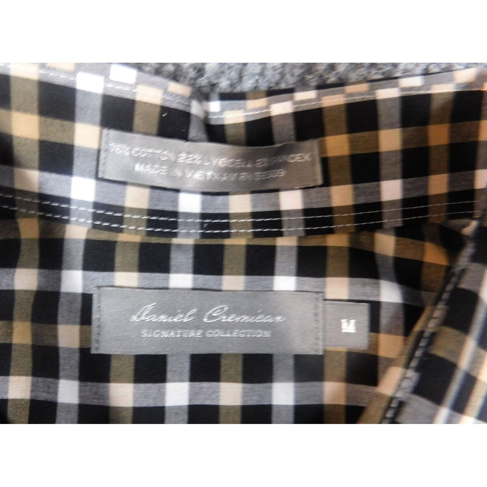 Cremieux Daniel Cremieux Mens Shirt Medium Multicolor Plaid Button-Down Knit Cotton Long Sleeve Regular Button-Up Collared Mens Size US M / EU 48-50 / 2 - 4 Thumbnail