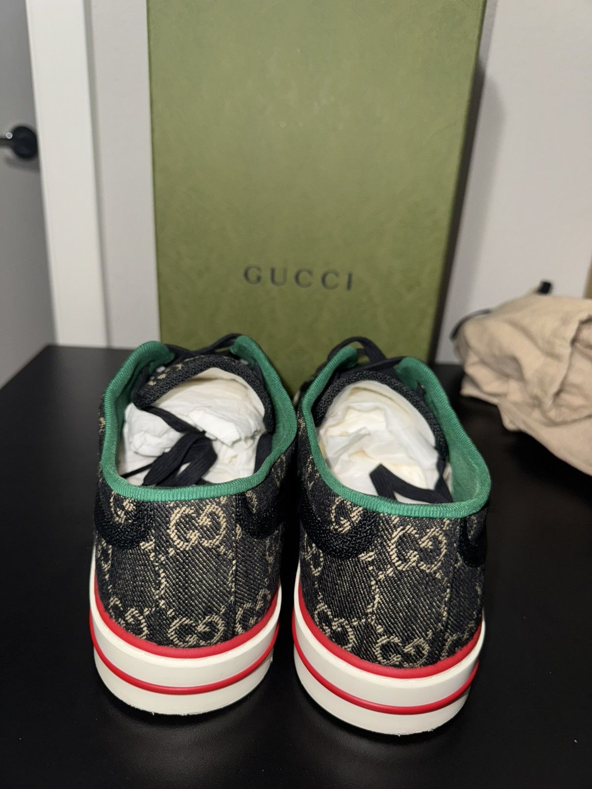 Designer × Gucci Gucci Tennis 1977 GG Logo Sneakers size 7+ - US 10 Size US 10 / EU 43 - 5 Thumbnail