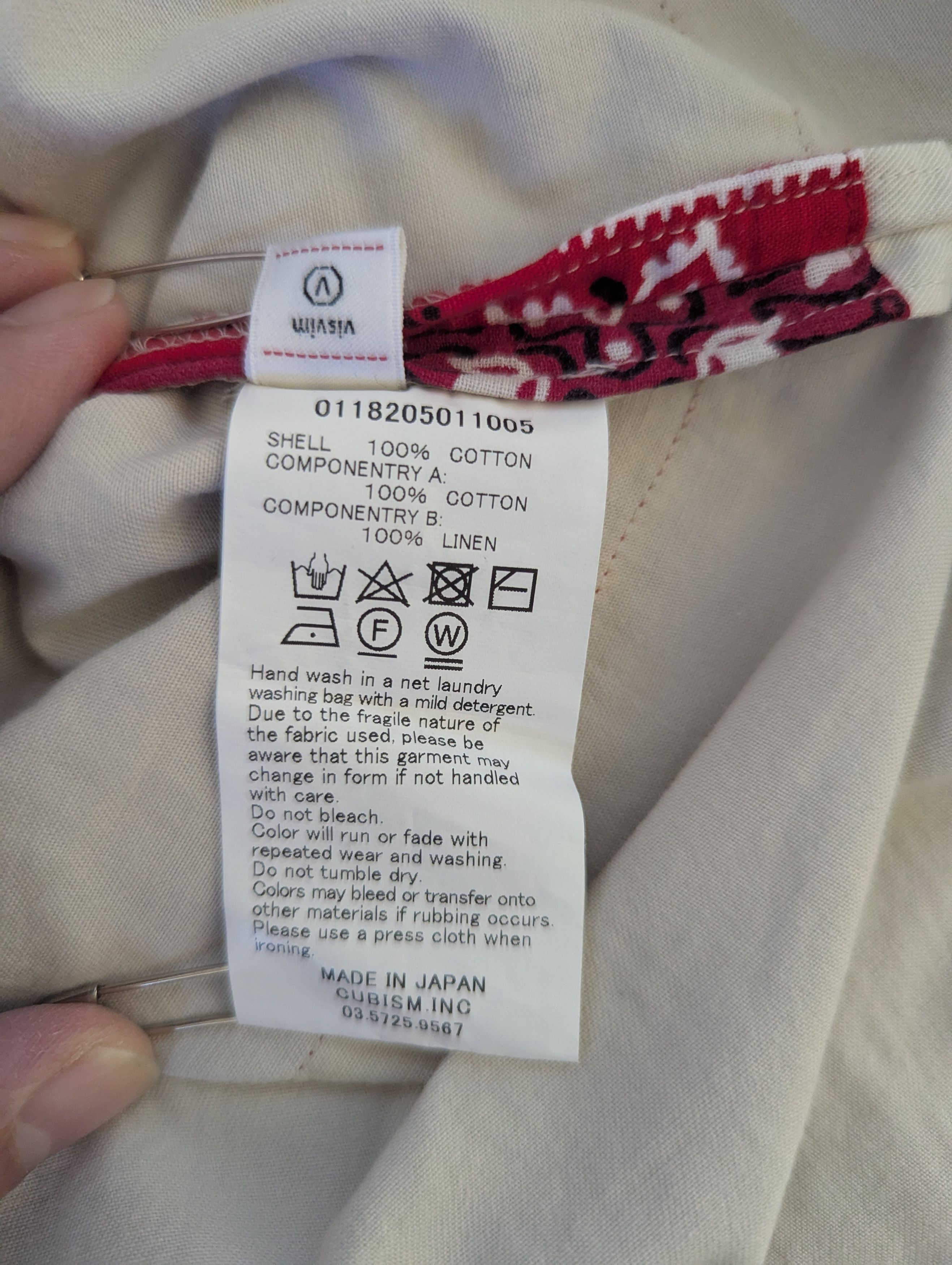 Visvim 18AW Border Tunic P.O. VT Kerchief (Giza) Size US S / EU 44-46 / 1 - 9 Thumbnail