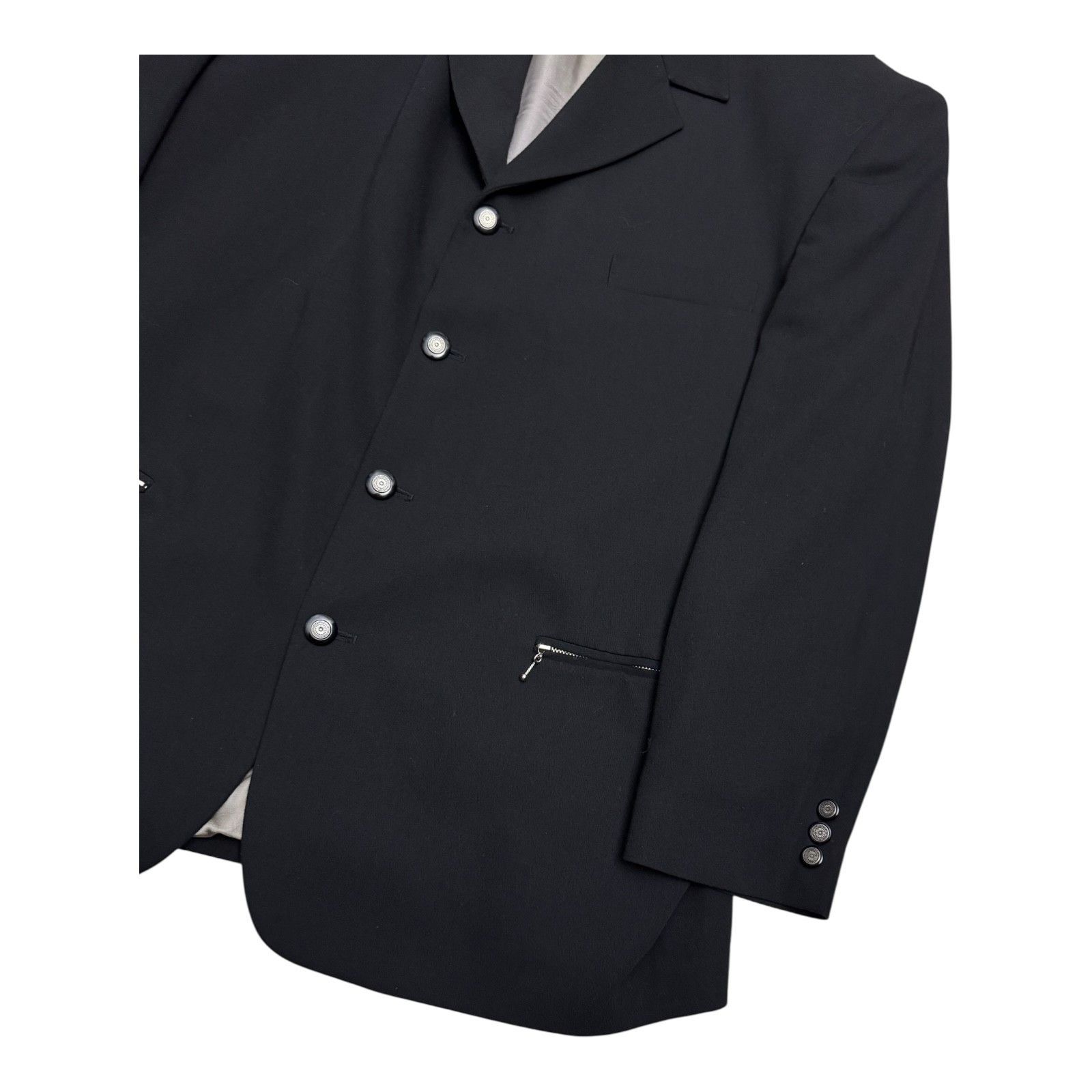 Vintage VINTAGE 2-Piece Casual Black Blazer Jacket SUIT Mens XL Size 46R - 5 Thumbnail