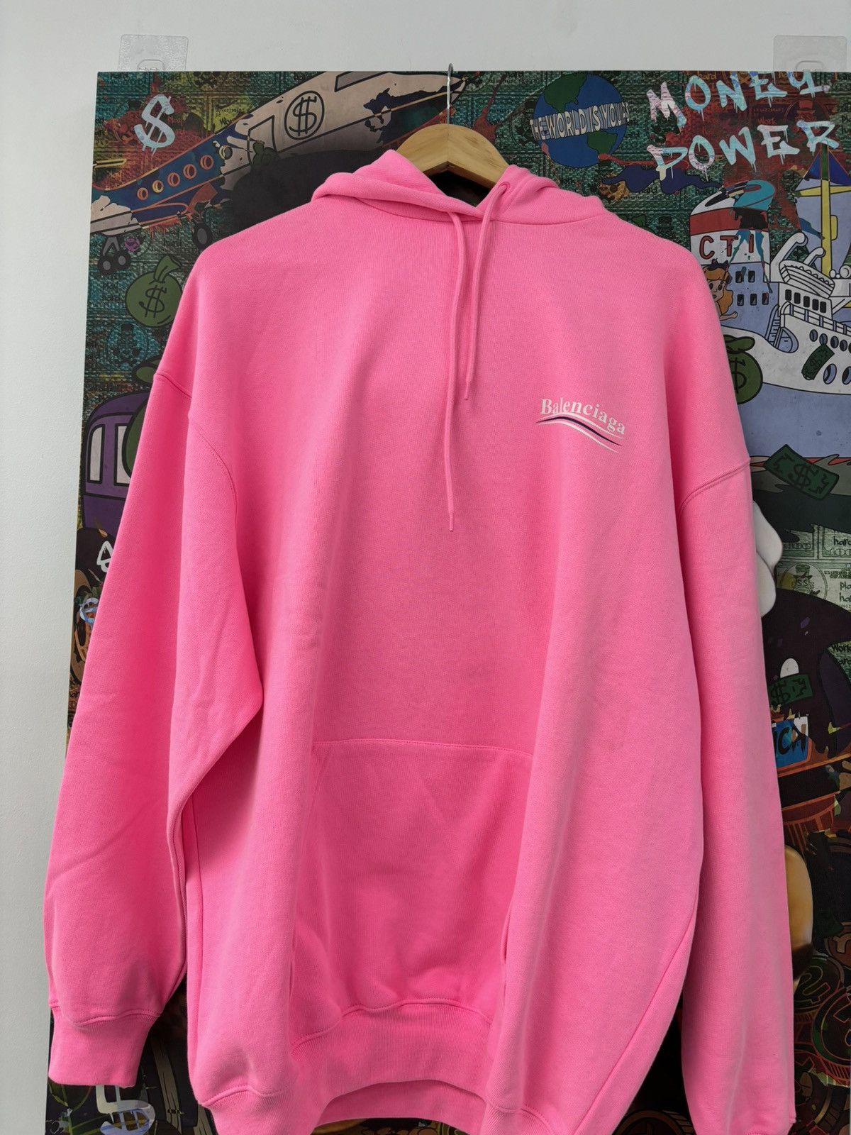Balenciaga Balenciaga Pink Hoodie Medium Size US M / EU 48-50 / 2 - 2 Thumbnail