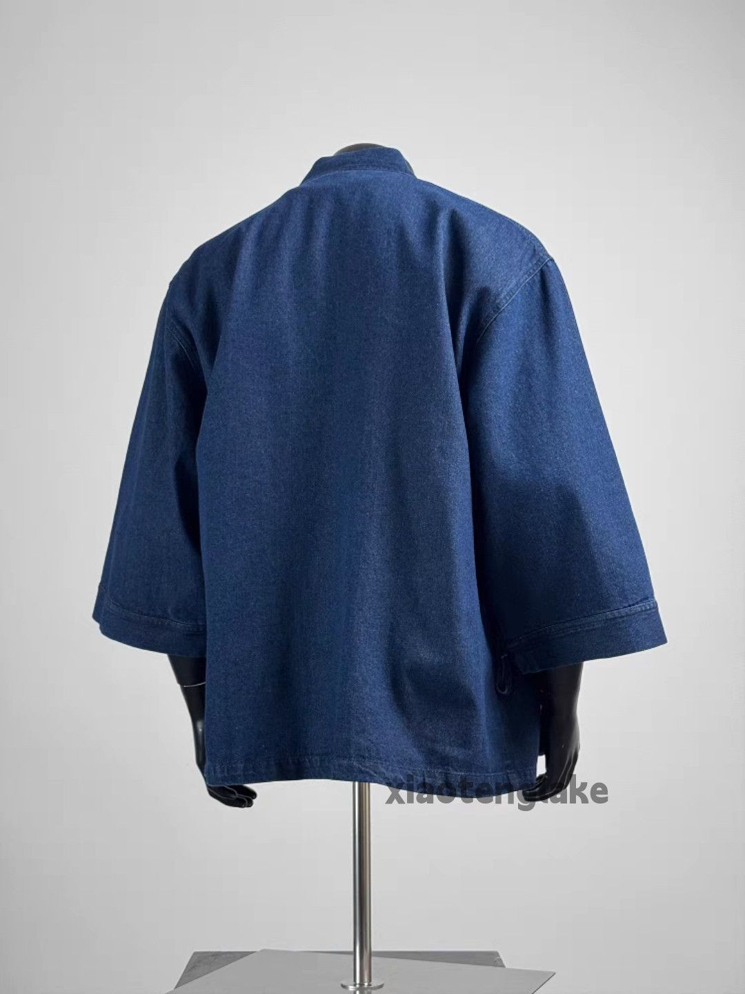 Designer Unisex utility taoist robe indigo yuppie y2k shirt Size US L / EU 52-54 / 3 - 3 Thumbnail