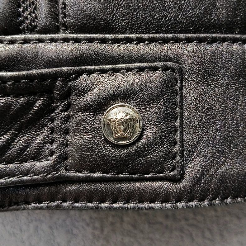Versace Versace The main line stand-up collar leather jacket Size US M / EU 48-50 / 2 - 6 Thumbnail