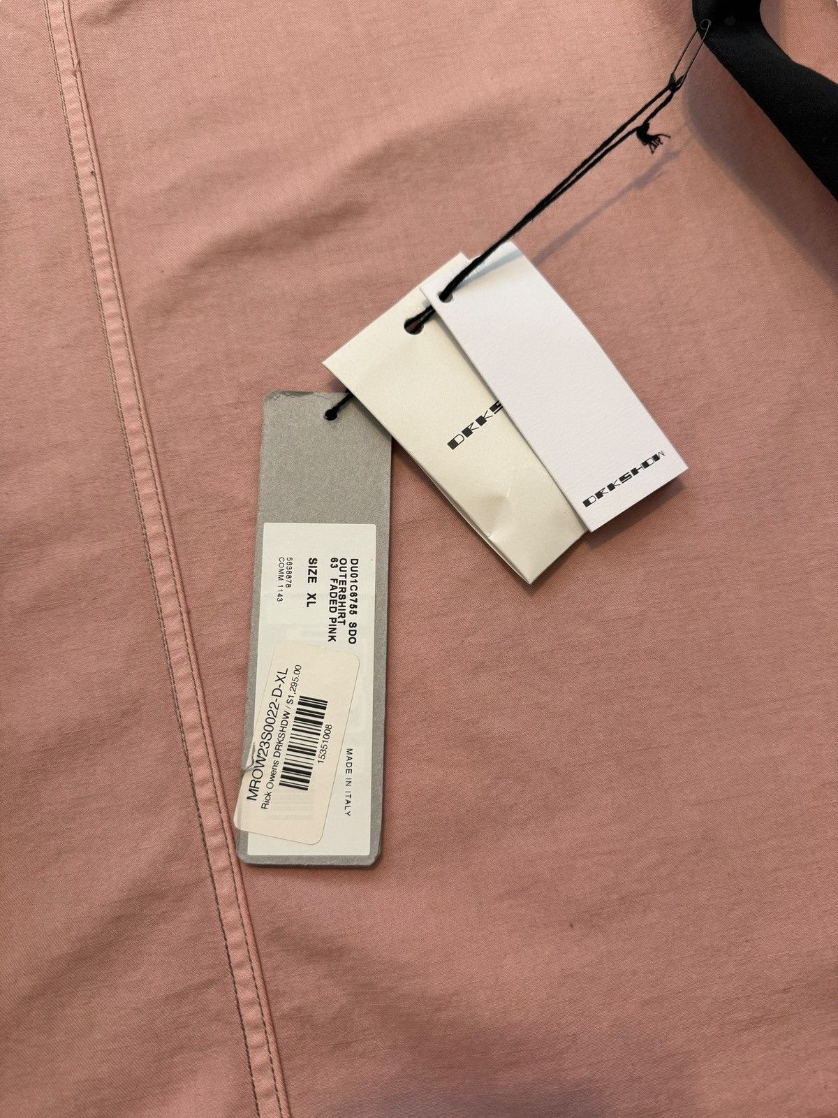 Rick Owens Pink Giacca Faded Denim Overshirt Jacket Size US XL / EU 56 / 4 - 12 Thumbnail