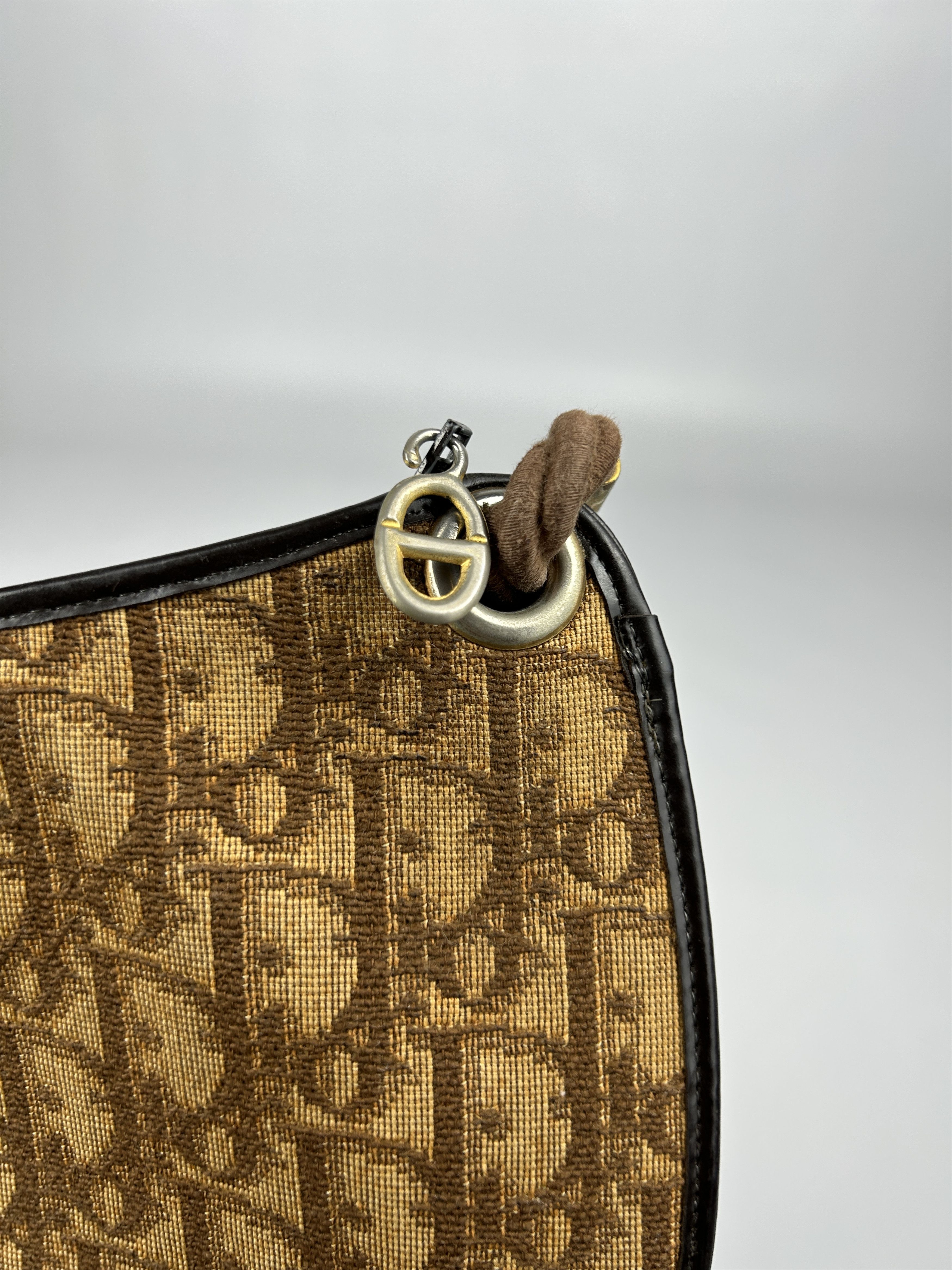 Dior Vintage 80s Dior trotter oblique monogram rope shoulder bag Size ONE SIZE - 16 Thumbnail