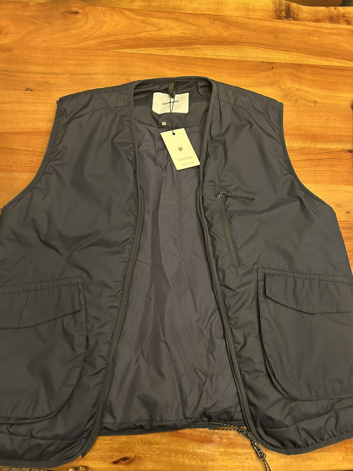 image of Soulland Gilet in Blue, Men's (Size Large)