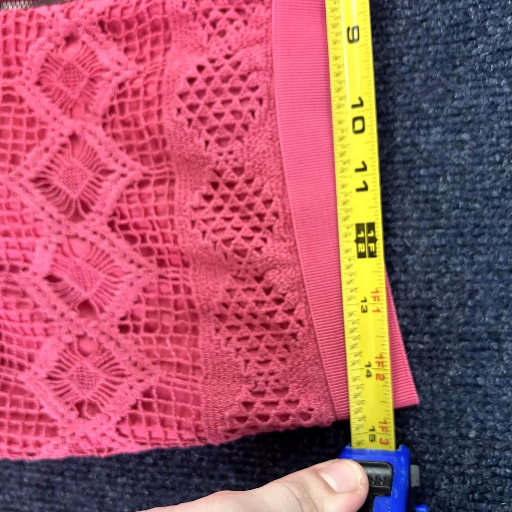 American Eagle Outfitters American Eagle Outfitters Skirt Womens 6 Pink Lace Crochet Mini Lined Zip Party Casual 6 Pink Lace Crochet Zipper Womens Size 28" / US 6 / IT 42 - 5 Thumbnail