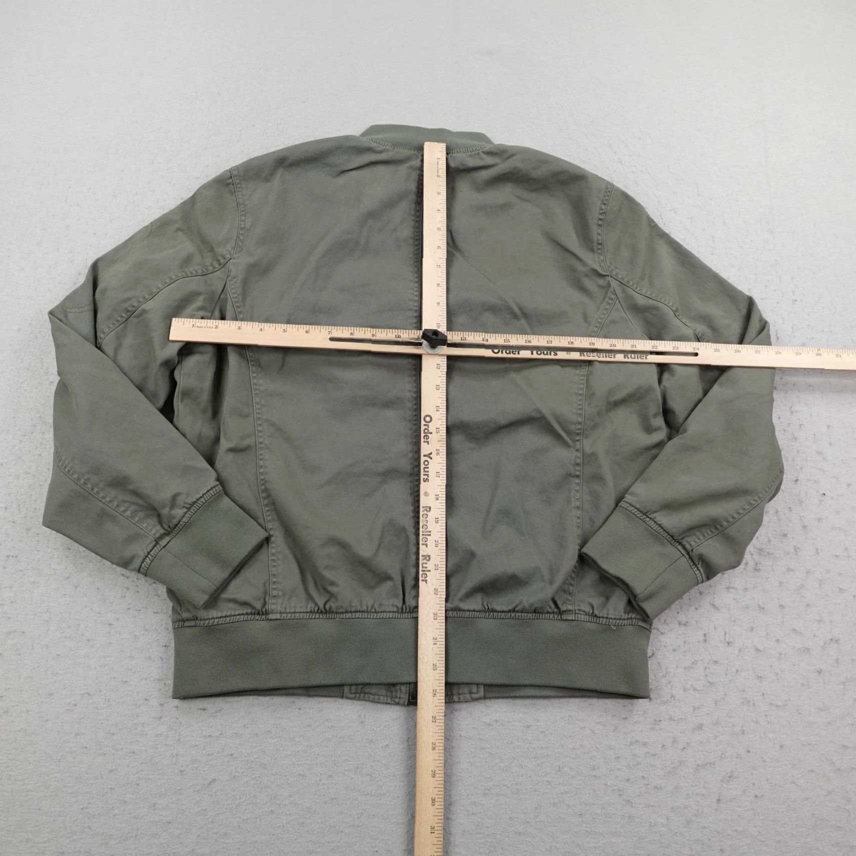Lucky Brand Lucky Brand Jacket Mens L Green Bomber Full Zip Lined Pockets Chore Field Coat Casual Outdoor Vintage? No vintage. Size US L / EU 52-54 / 3 - 6 Thumbnail