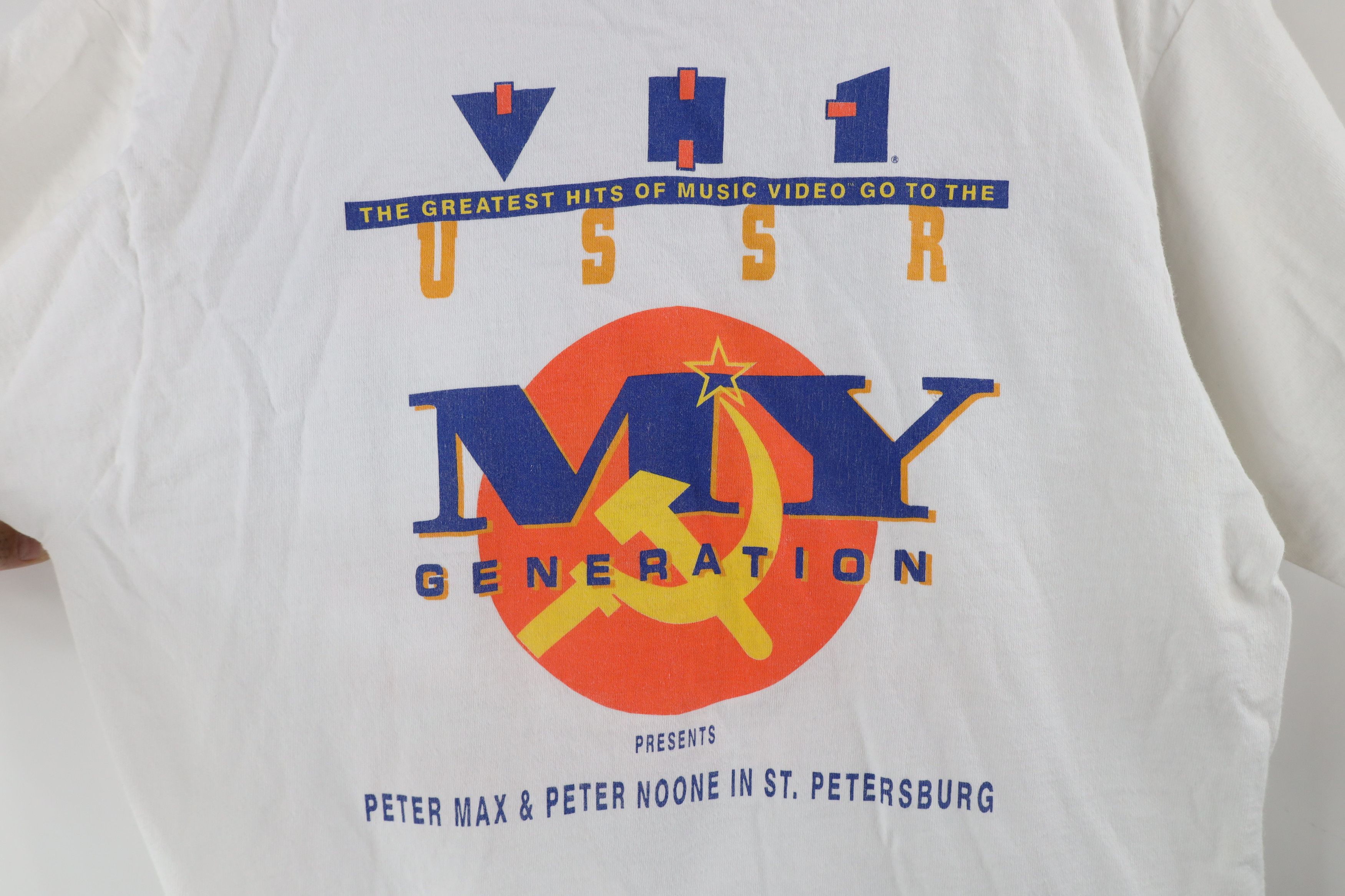 Vintage Vintage 90s VH1 USSR Peter Max Peter Noone T-Shirt USA Size US L / EU 52-54 / 3 - 6 Thumbnail