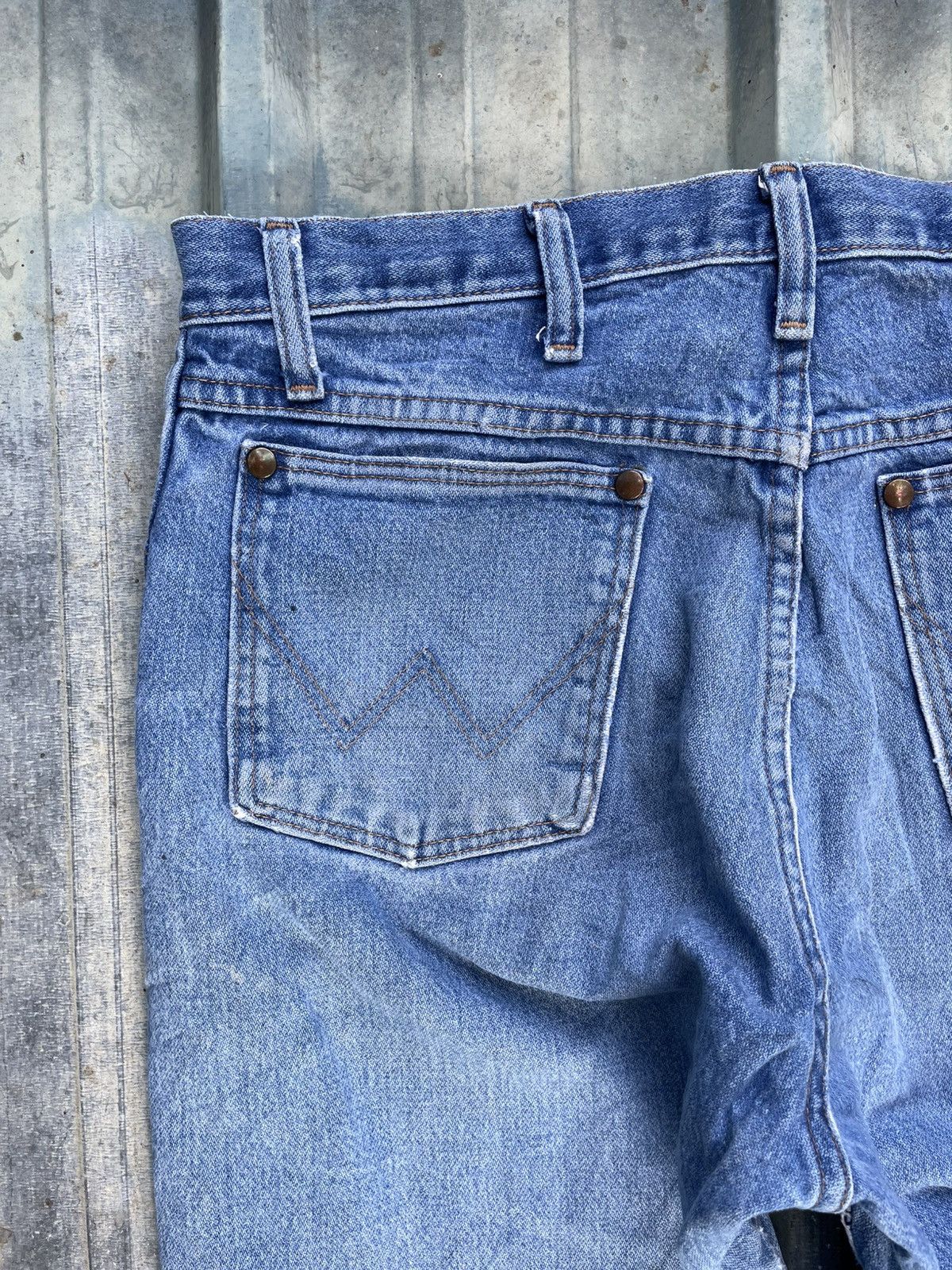 Japanese Brand × Vintage Y2K Wragler Distressed Denim – Rare Size Vintage Size US 32 / EU 48 - 7 Thumbnail
