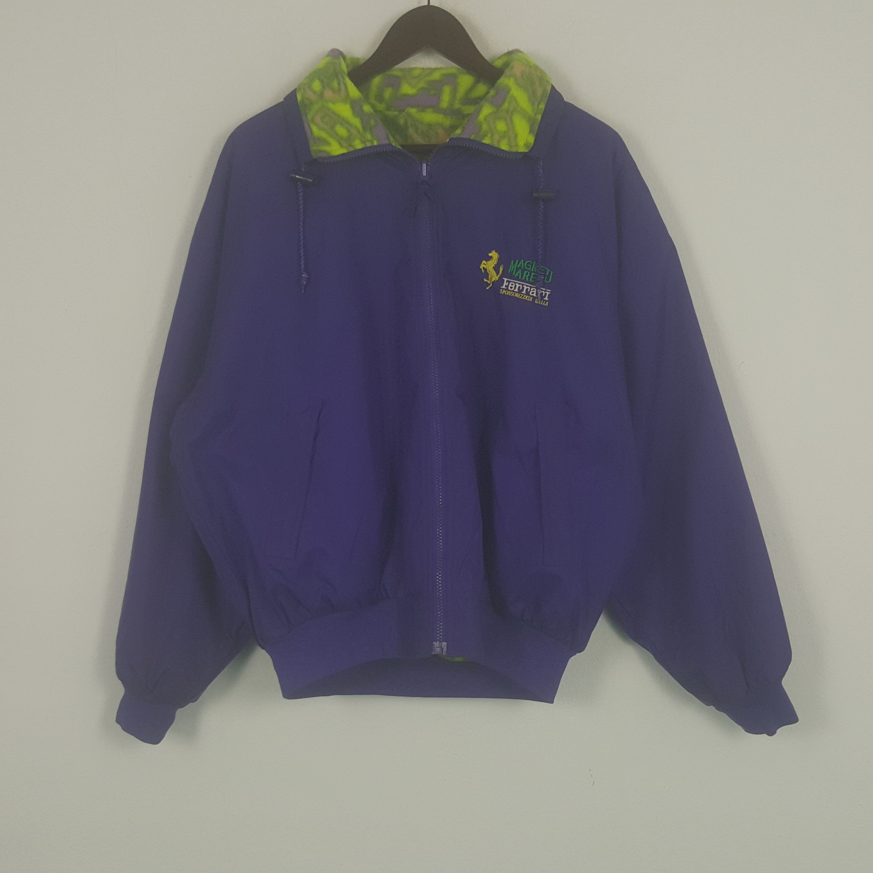 Ferrari × Vintage Vintage Ferrari Magneti Marelli Reversible Embroidery Jacket Size US L / EU 52-54 / 3 - 3 Thumbnail