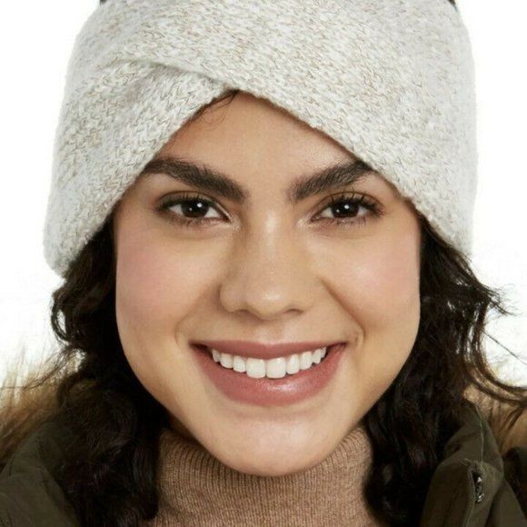 DKNY DKNY Fleece-Lined Headband, Ivory , OS Size ONE SIZE - 3 Thumbnail