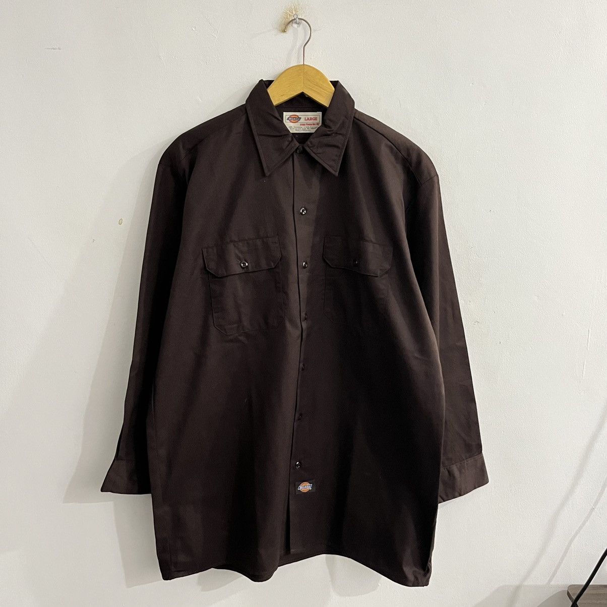 Dickies Dickies Brown Longsleeve Button Up Size US L / EU 52-54 / 3 - 1 Thumbnail