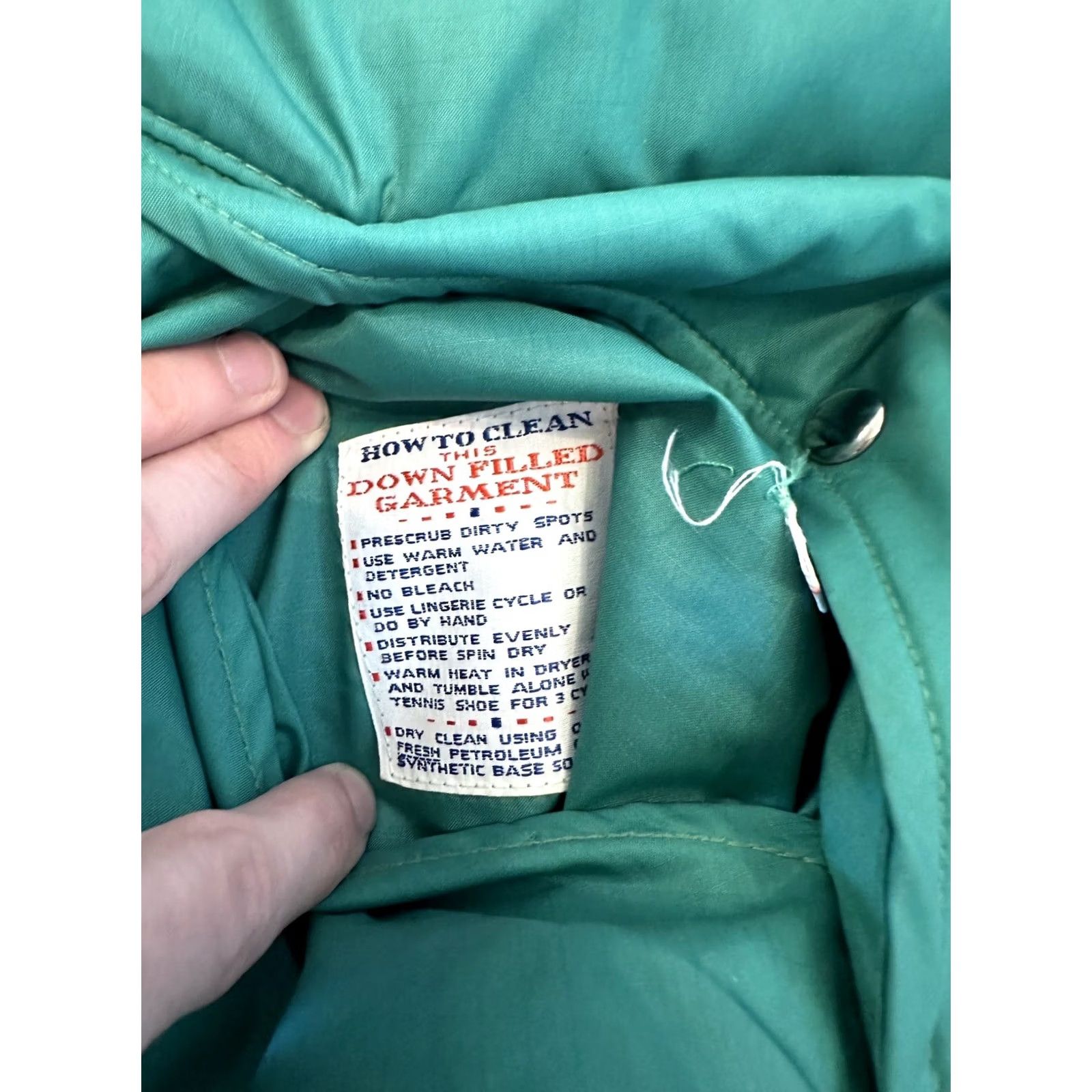 Vintage VINTAGE Down Filled Puffer Vest Reversible Green Blue Small 80s Men Size US S / EU 44-46 / 1 - 6 Thumbnail