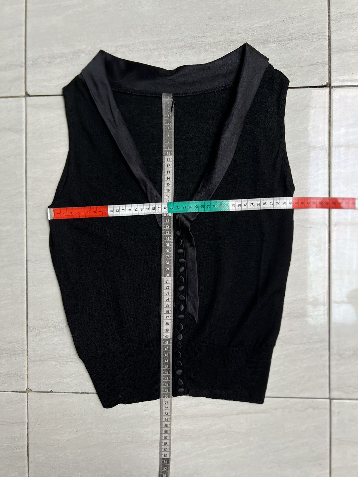 Sportmax SPORTMAX Black Sleeveless T-shirt Size XS / US 0-2 / IT 36-38 - 2 Thumbnail