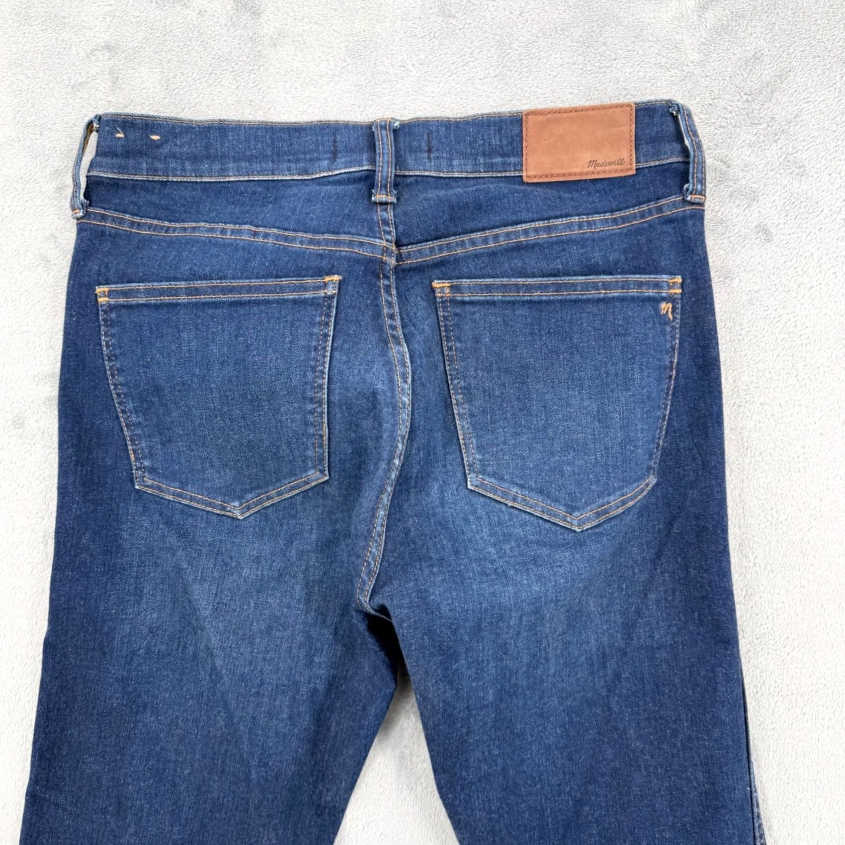 Madewell Madewell High Riser Skinny Jeans Dark Indigo Blue Stretch Denim Women's Size 28 Size 28" / US 6 / IT 42 - 6 Thumbnail