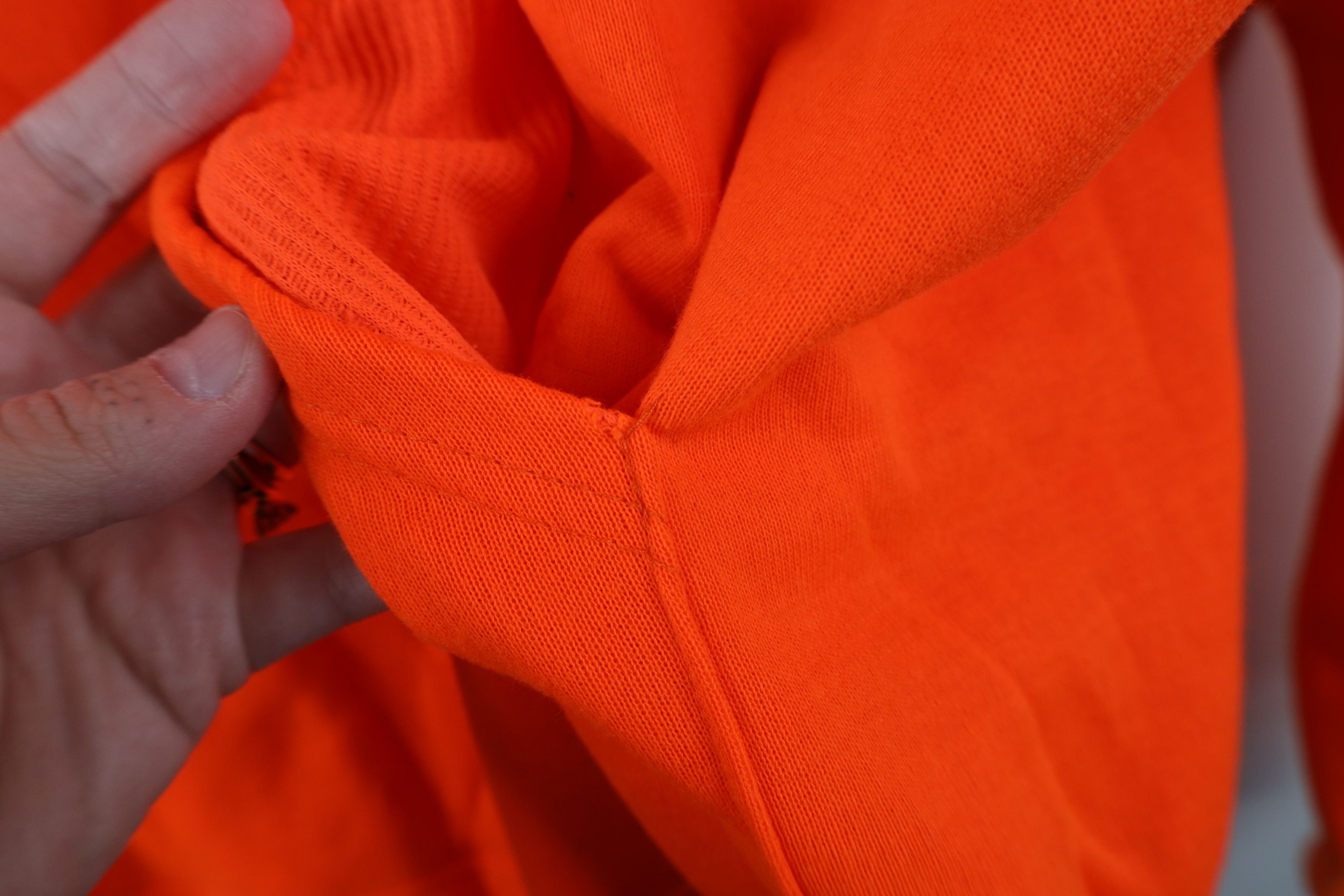 Vintage Vintage 70s 80s Streetwear Lined Hoodie Blaze Orange USA Size US XL / EU 56 / 4 - 8 Thumbnail