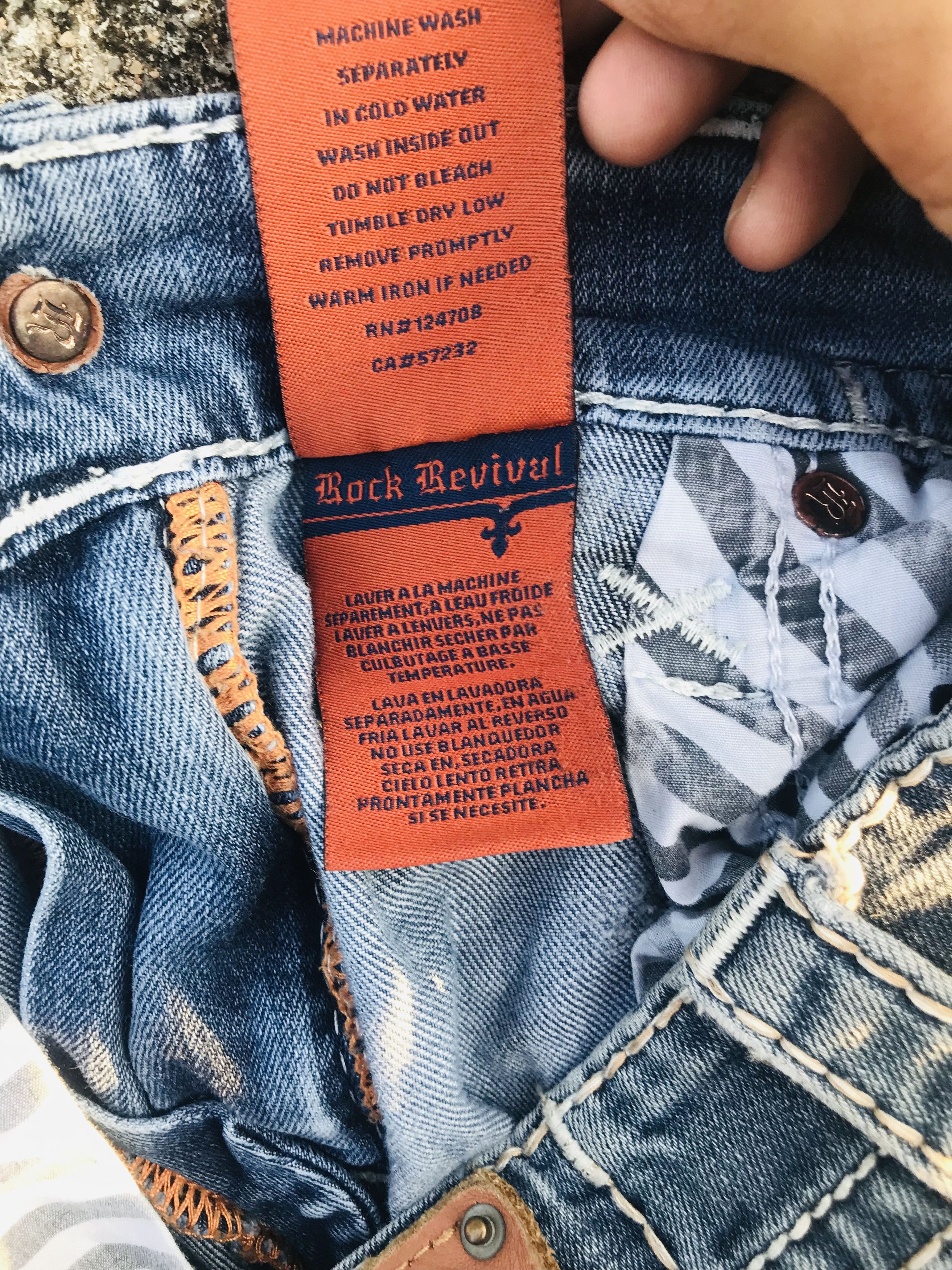 Rock Revival Double pocket Rock Revival distressed flared jeans Size US 33 - 21 Thumbnail