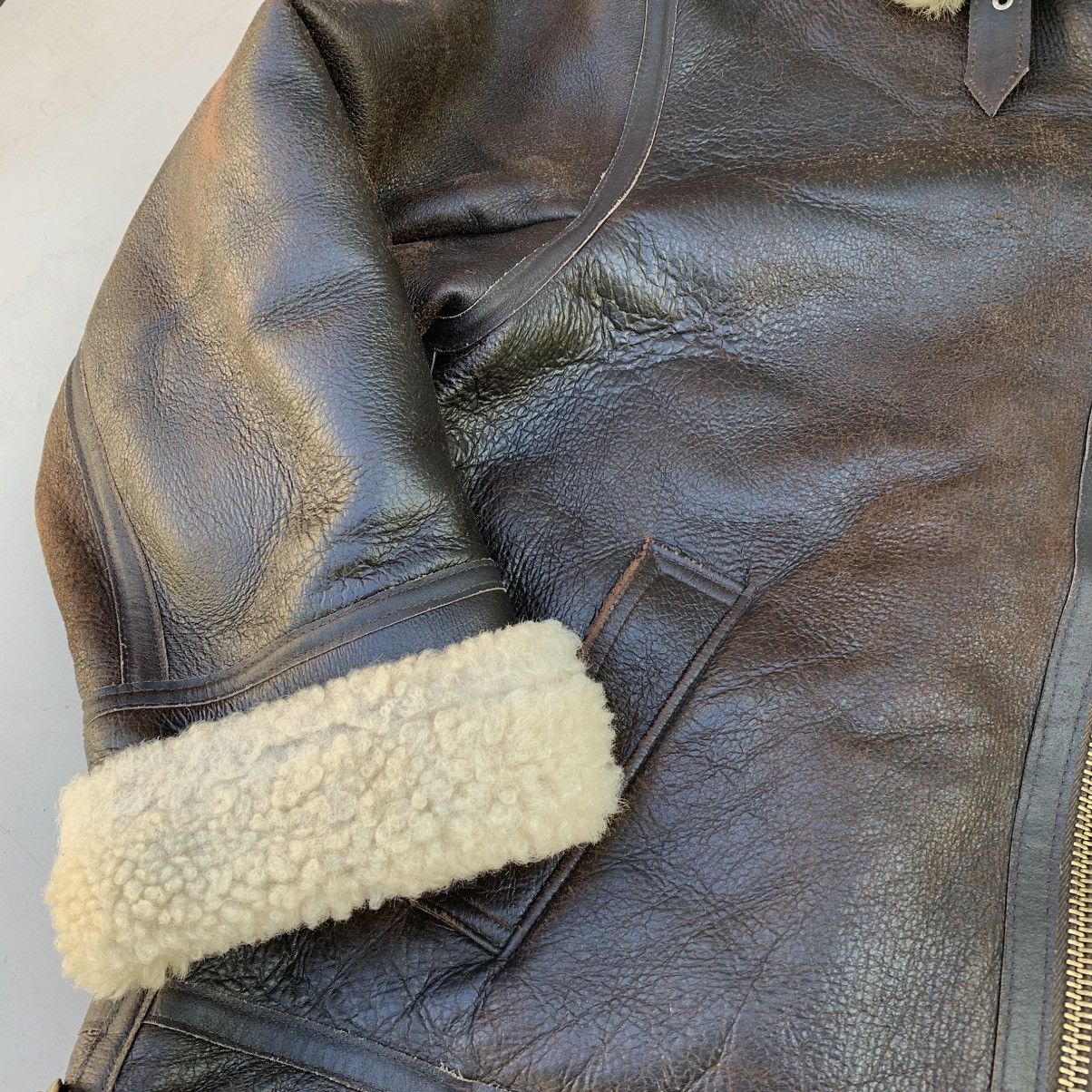 Leather sheepskin jacket leather vintage rare women’s 16 Size XL / US 12-14 / IT 48-50 - 7 Thumbnail