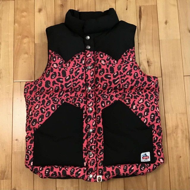 Bape × Nigo BAPE Leopard camo pink Puffer Down Jacket Vest a bathing ape Size US L / EU 52-54 / 3 - 1 Thumbnail