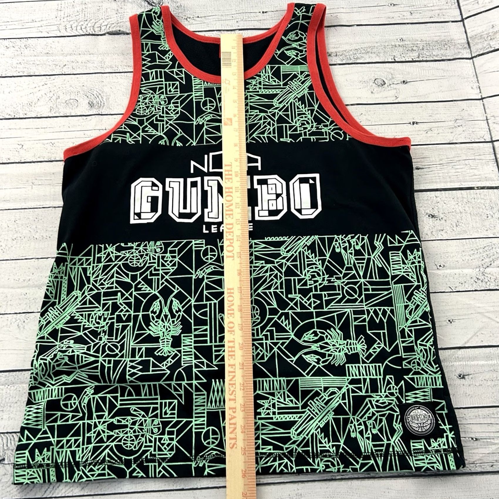 Nike Nike NOLA Gumbo League Sleeveless Tank Shirt Men's L Black Red Multicolor Logo Basketball Nike Air 90s Concert Sportswear Mens Size US L / EU 52-54 / 3 - 3 Thumbnail