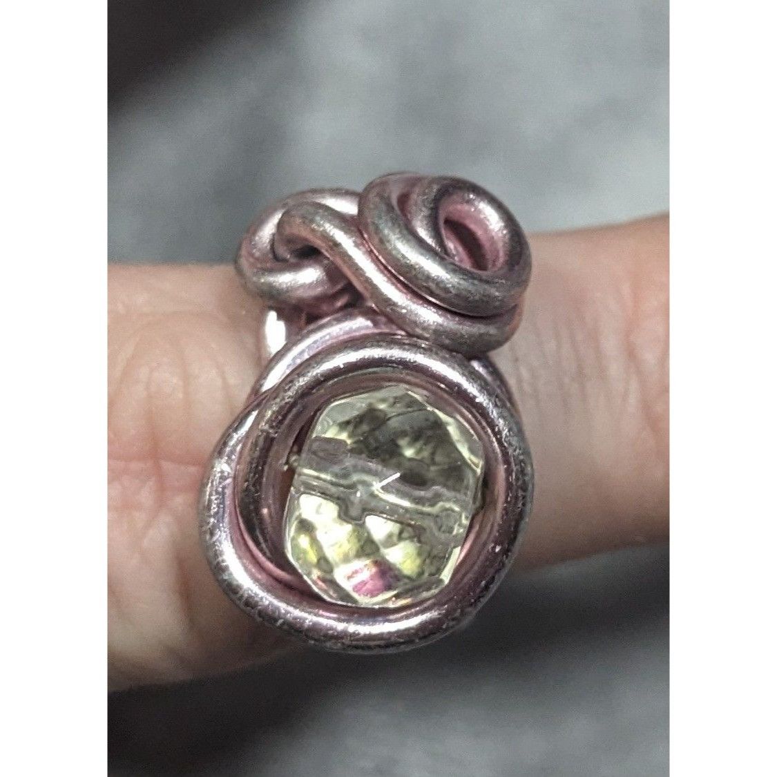 Other Handmade Abstract Pastel Pink Finished Aluminum Wire Wrapped Size ONE SIZE - 11 Thumbnail