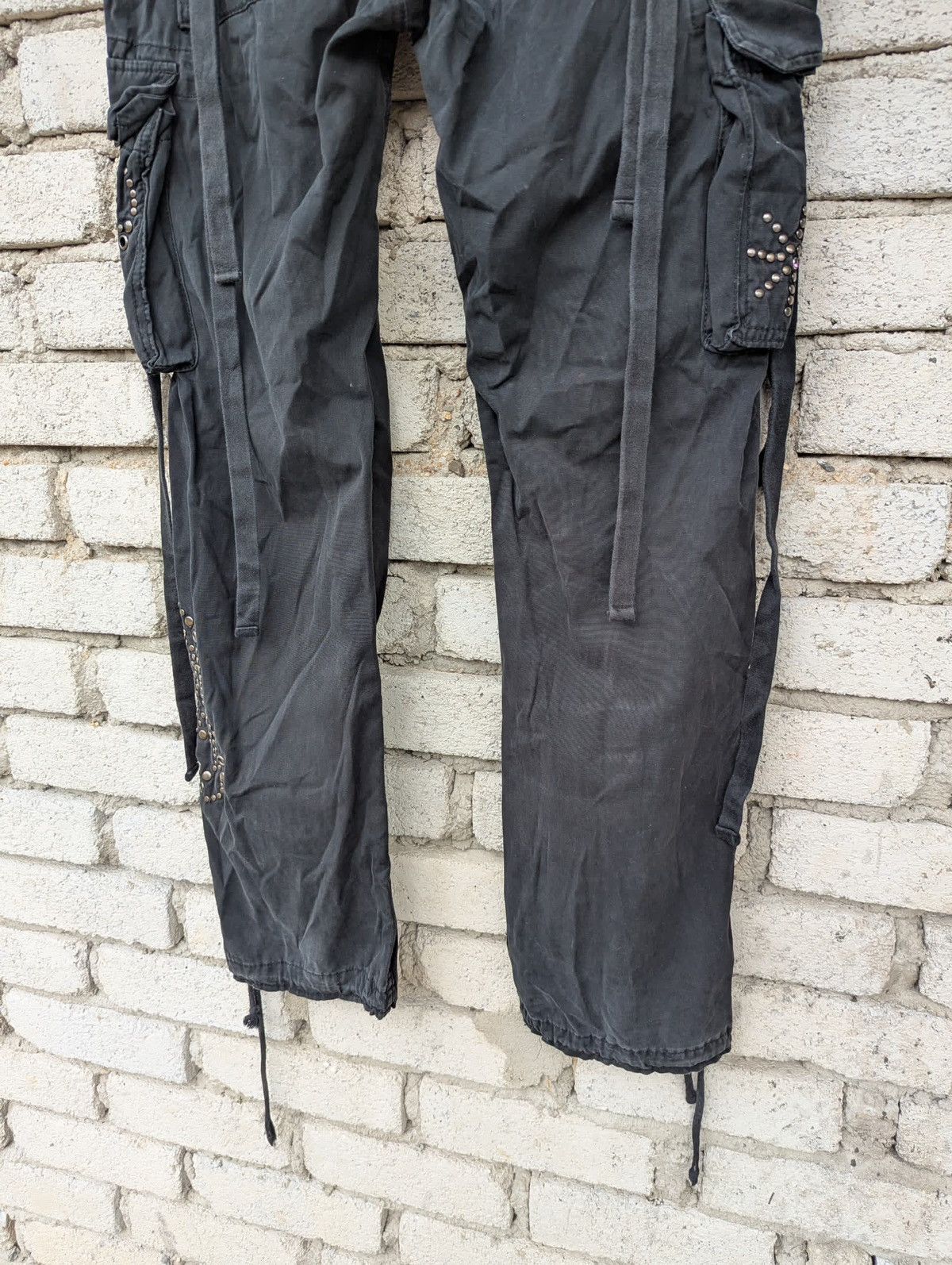 Vintage Drawstring Design Punk Royal Blue Y2K Pants Size US 34 / EU 50 - 6 Thumbnail