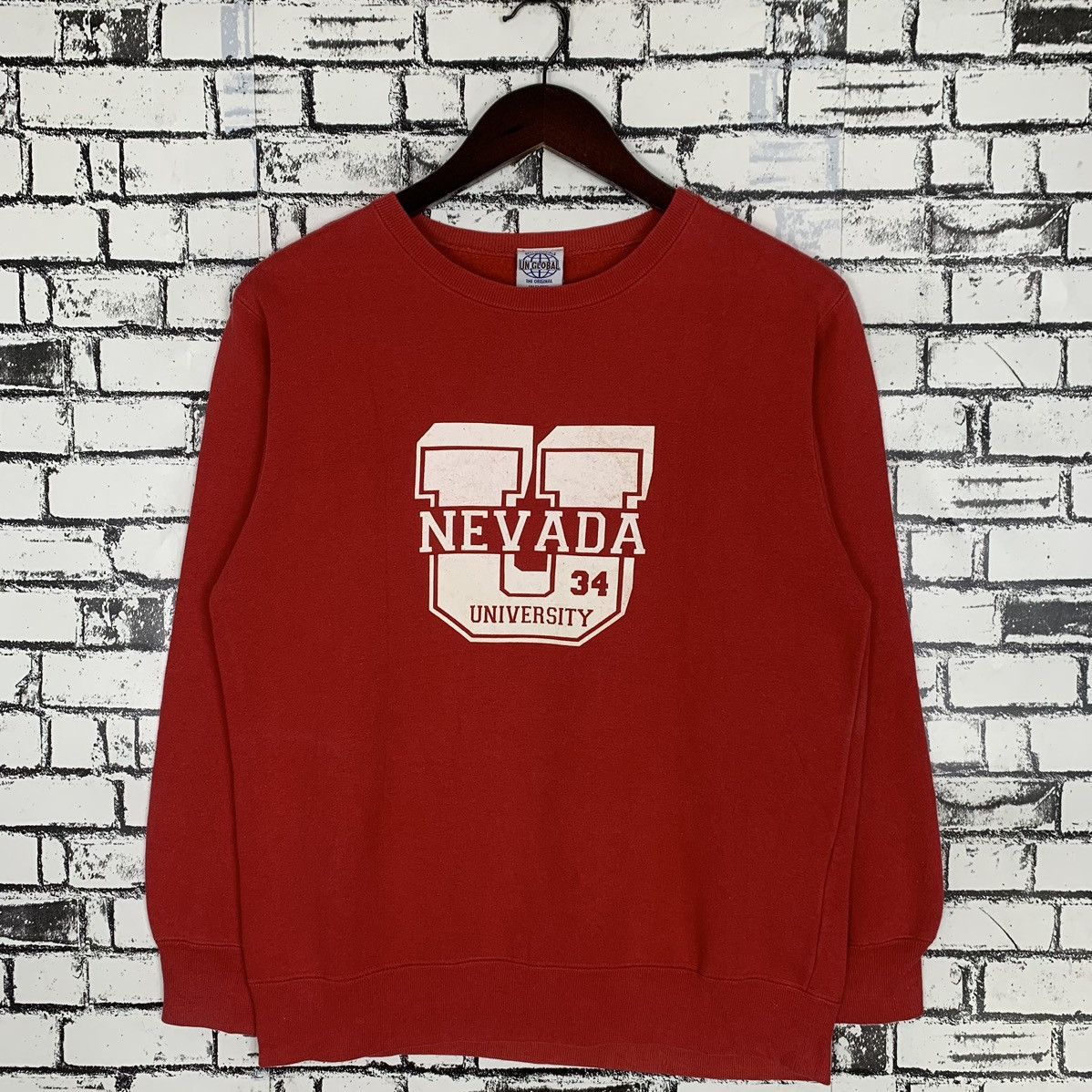 image of Viceroy University x Vintage University Global University Nevada Sweatshirt Crewneck in Red (Size M