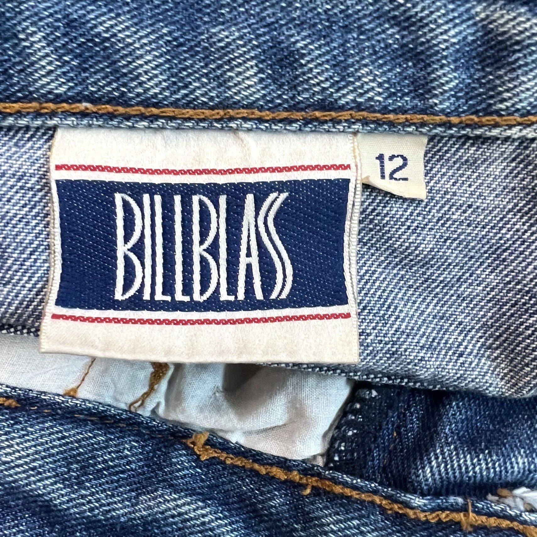 Bill Blass VINTAGE Bill Blass Denim A Line Jeans Skirt Women's Size 12 Blue Size 34" / US 12 / IT 48 - 7 Thumbnail