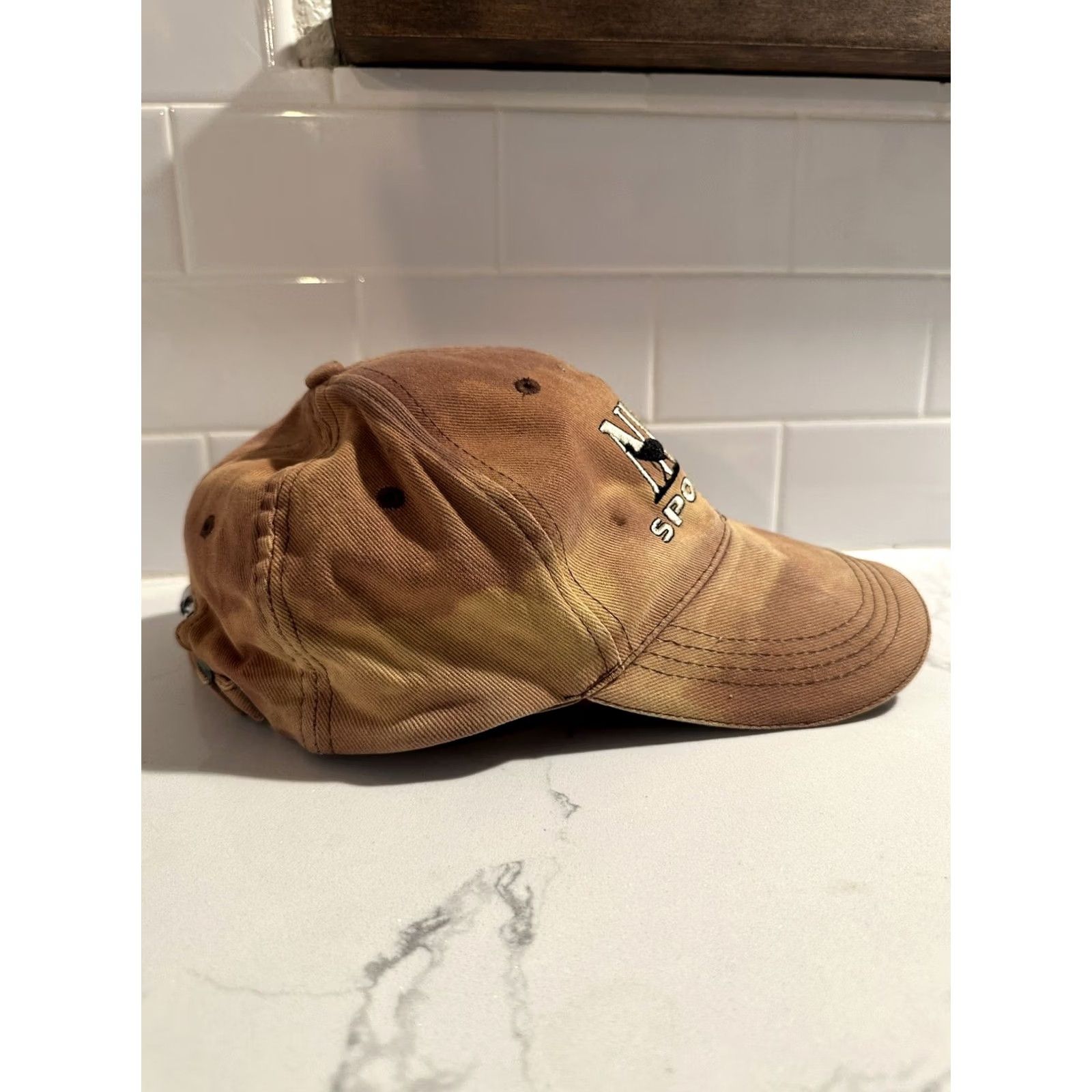 Vintage NWTF Sponsor Hat Hunting Brown Adjustable Distressed Men Cap Baseball Hat Size ONE SIZE - 3 Thumbnail