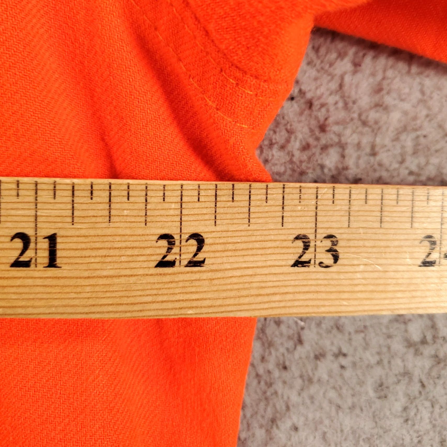Walls VINTAGE Walls Shirt Mens M Orange Long Sleeve Button Up Hunting Safety Size US M / EU 48-50 / 2 - 3 Thumbnail