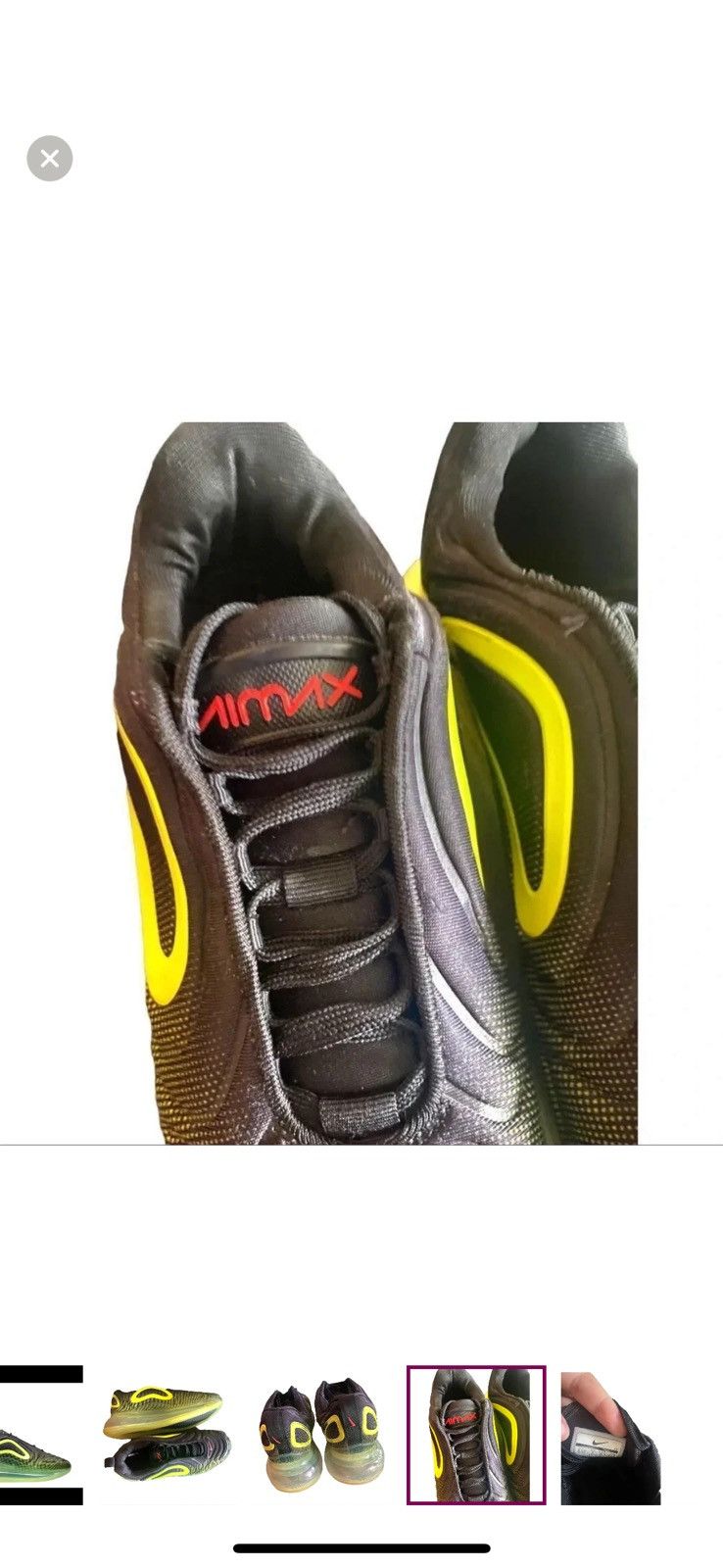 Nike Nike Air Max 720 Black/Bright Crimson-Volt LIMITED EDITION! Size US 8.5 / IT 38.5 - 6 Thumbnail