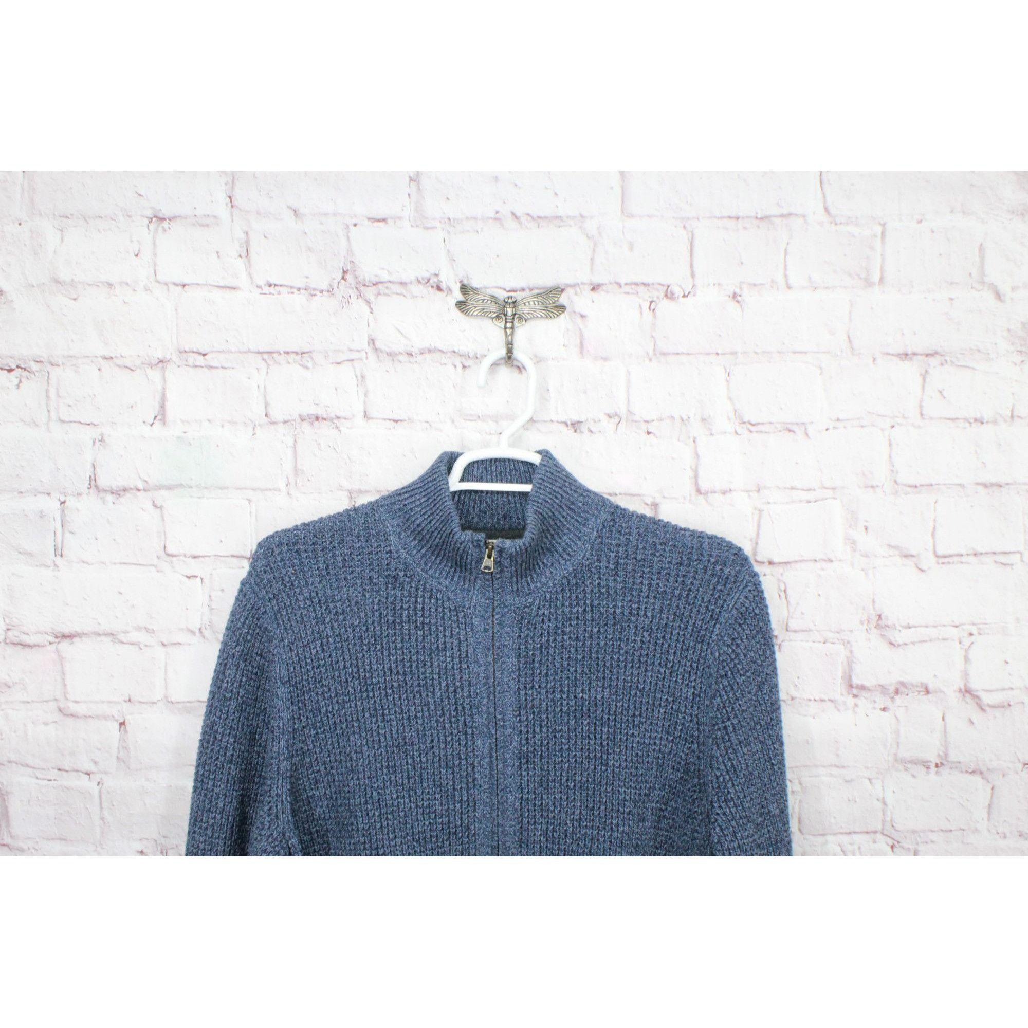 L.L. Bean × Vintage LL Bean Men's Organic Waffle Sweater Full Zip Vintage Size US XL / EU 56 / 4 - 2 Thumbnail